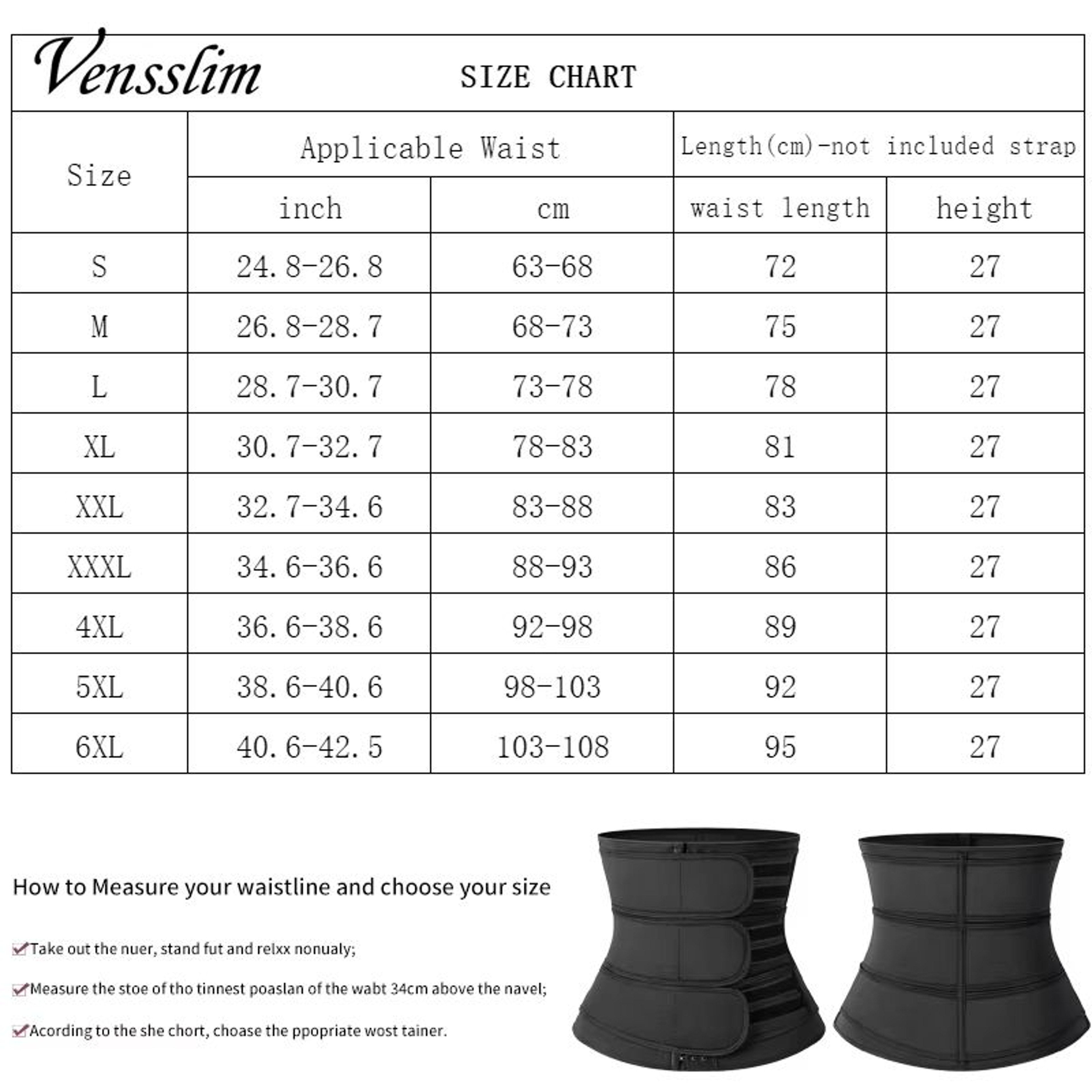 Mens Neoprene Waist Trainer Sweat Slimming Belt Abdomen Compression Shaper 5