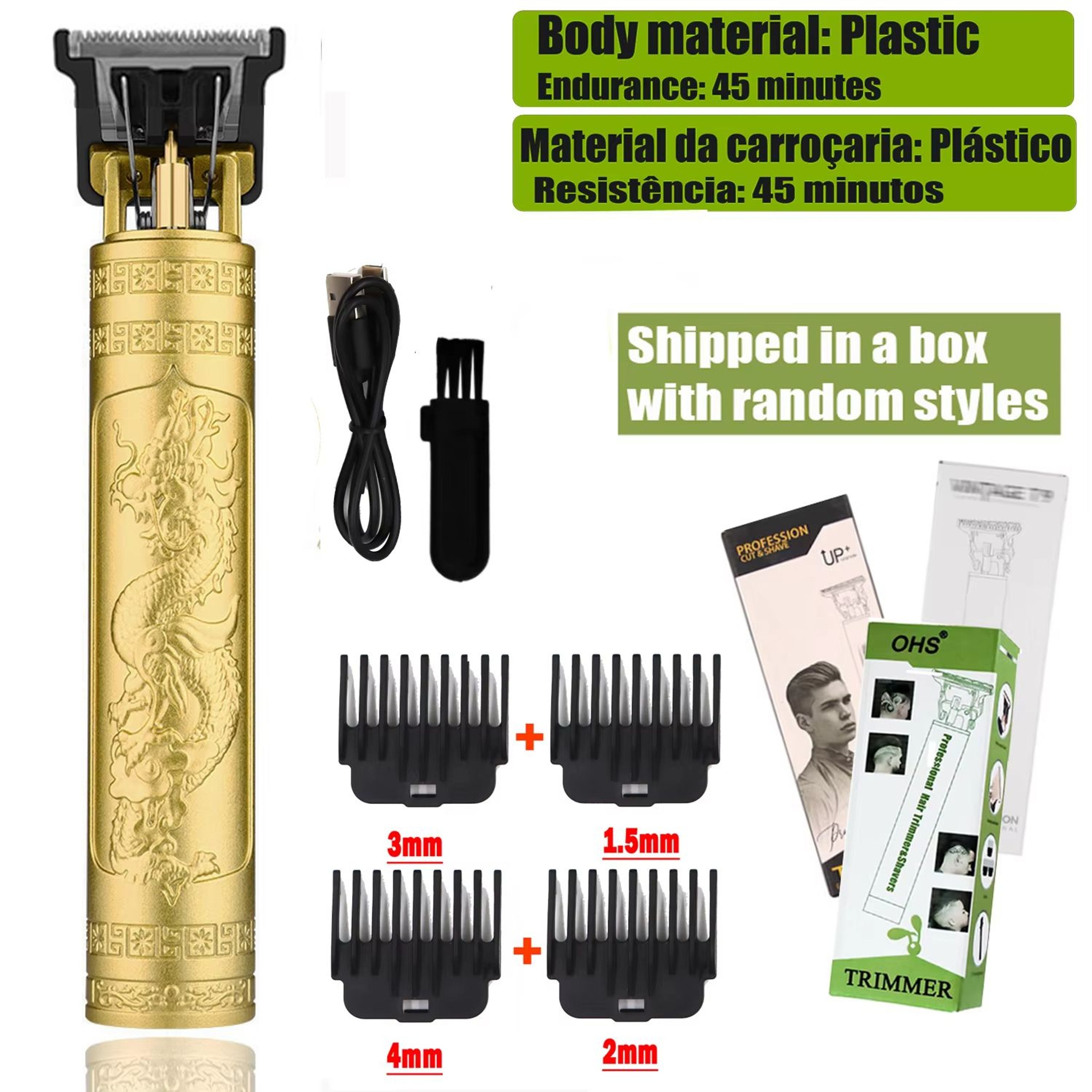 T9 Electric Hair And Beard Trimmer 0mm Precision Cordless Clipper For Men Grooming And Haircuts 9