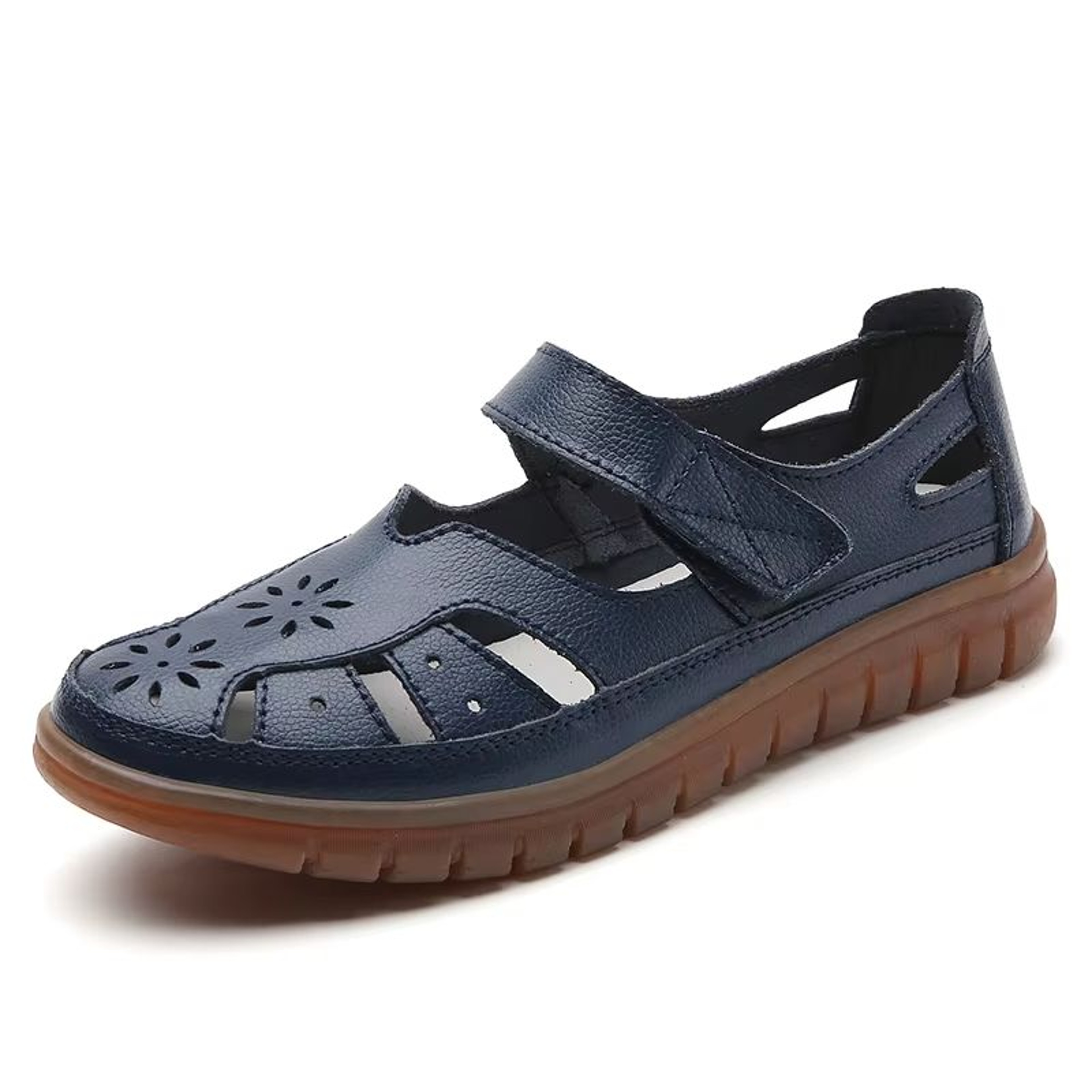 Women Breathable Leather Roman Sandals  Non Slip Casual Summer Shoes For Everyday Comfort 8