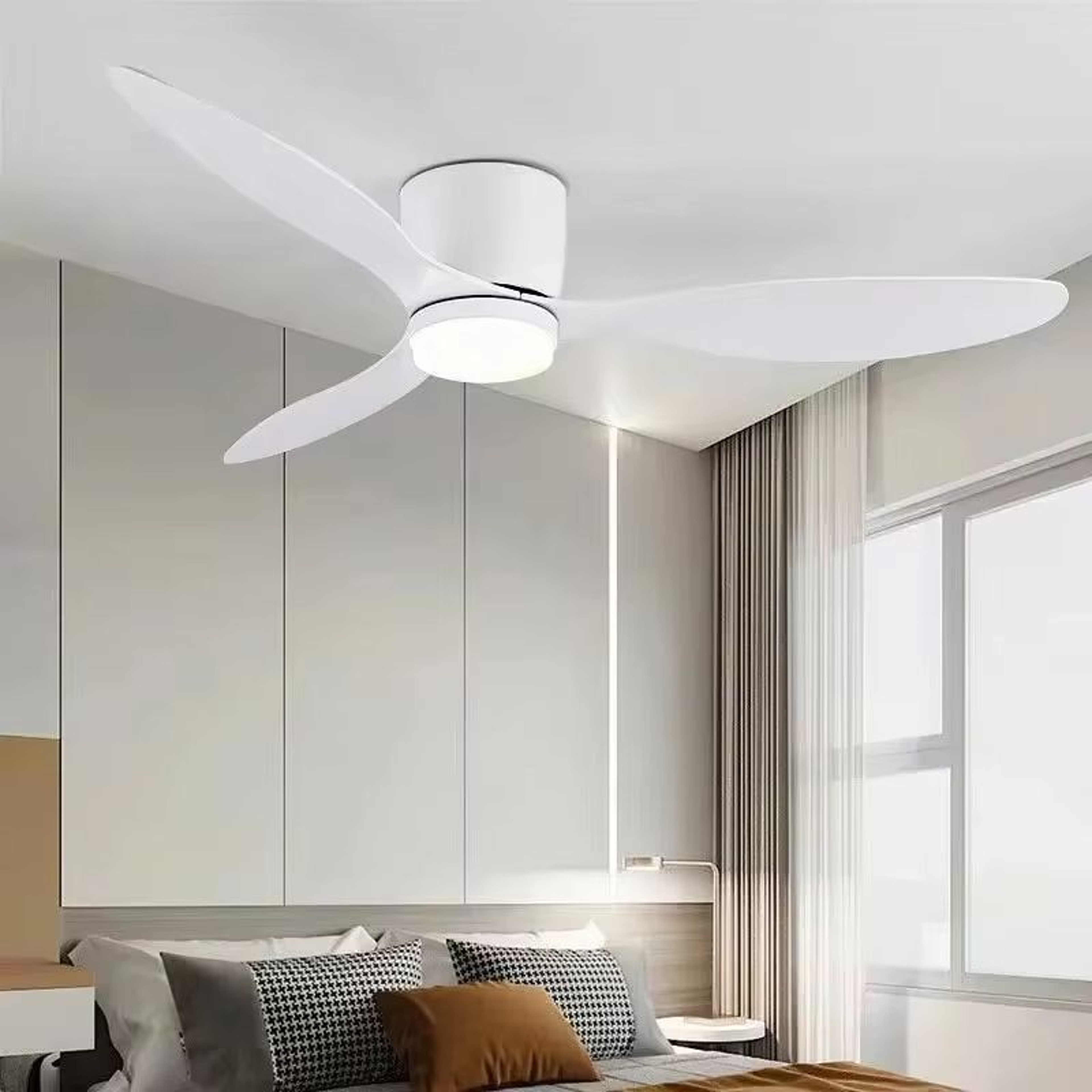 CoolComfort 4252 Inch LED Ceiling Fan With Light And DC Motor Remote Control 0
