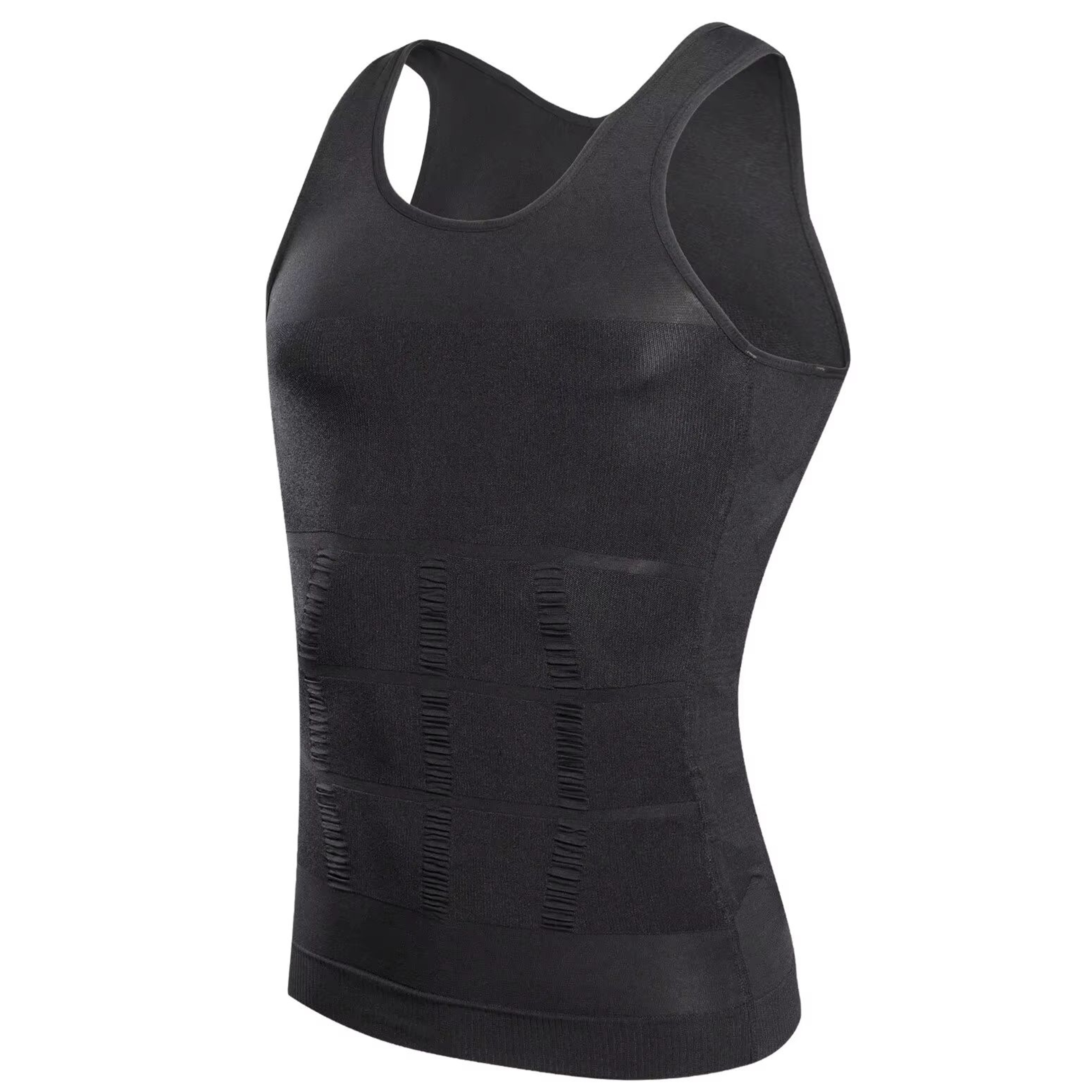 YBFDO Men Body Shaper Slimming Compression Vest Undershirt Seamless Waist Trainer Tank Top Belly Co 2