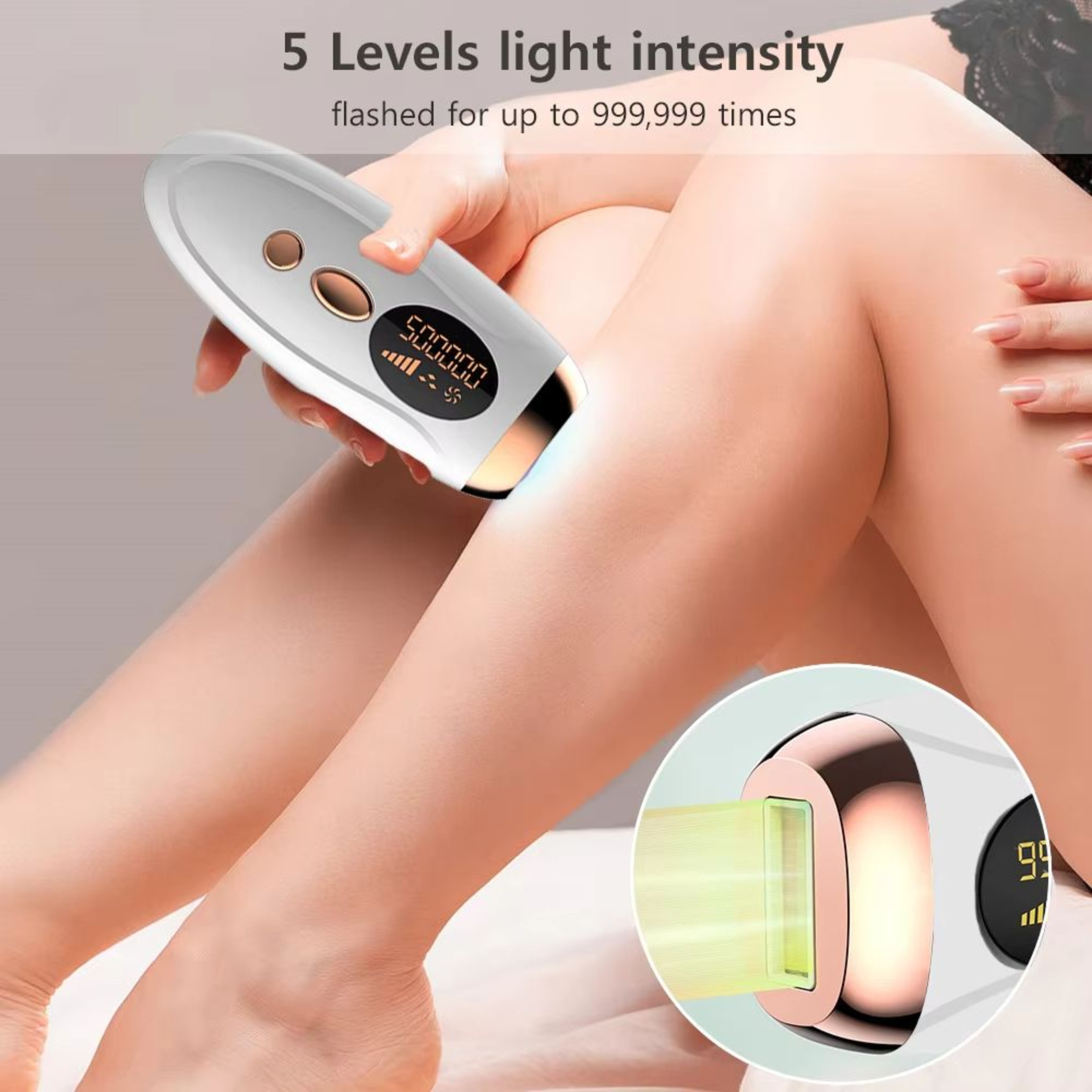 Permanent Laser Epilator With 999999 Flashes  Professional Painless Laser Hair Removal Machine For  0
