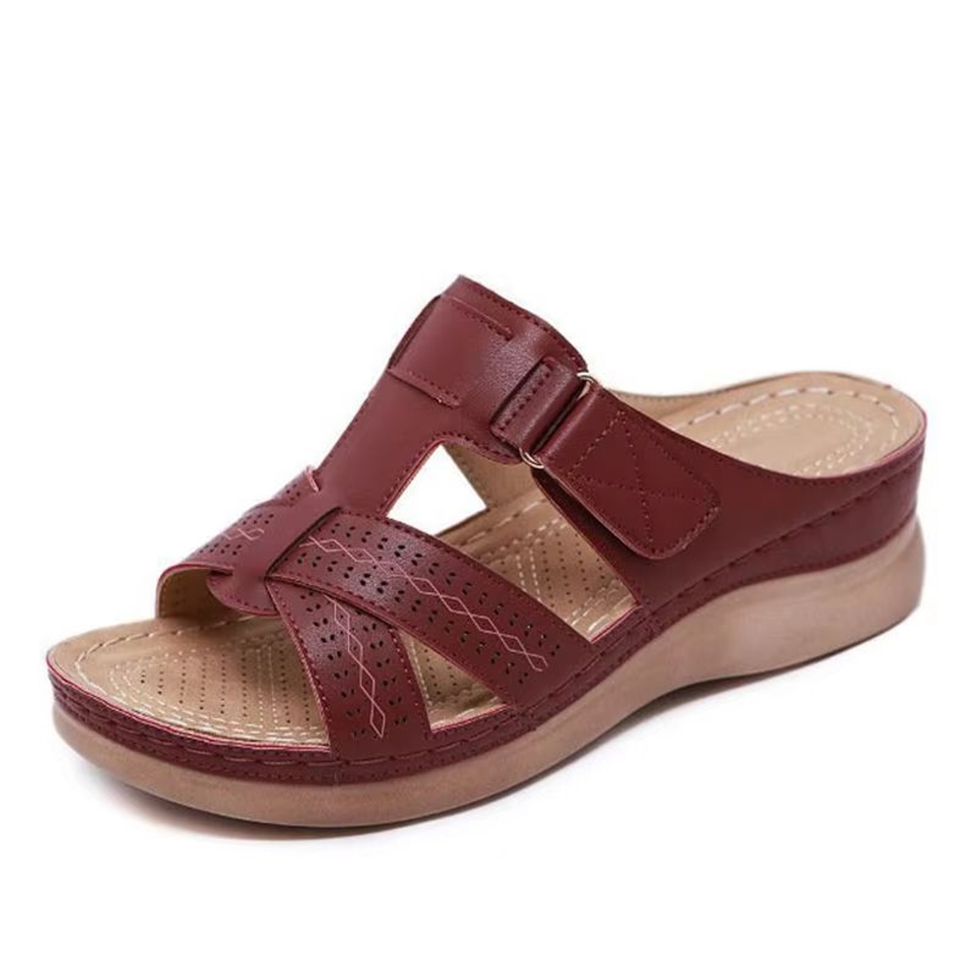 Summer Womens Wedge Sandals  Premium Orthopedic Open Toe Casual Platform Slippers With AntiSlip Des