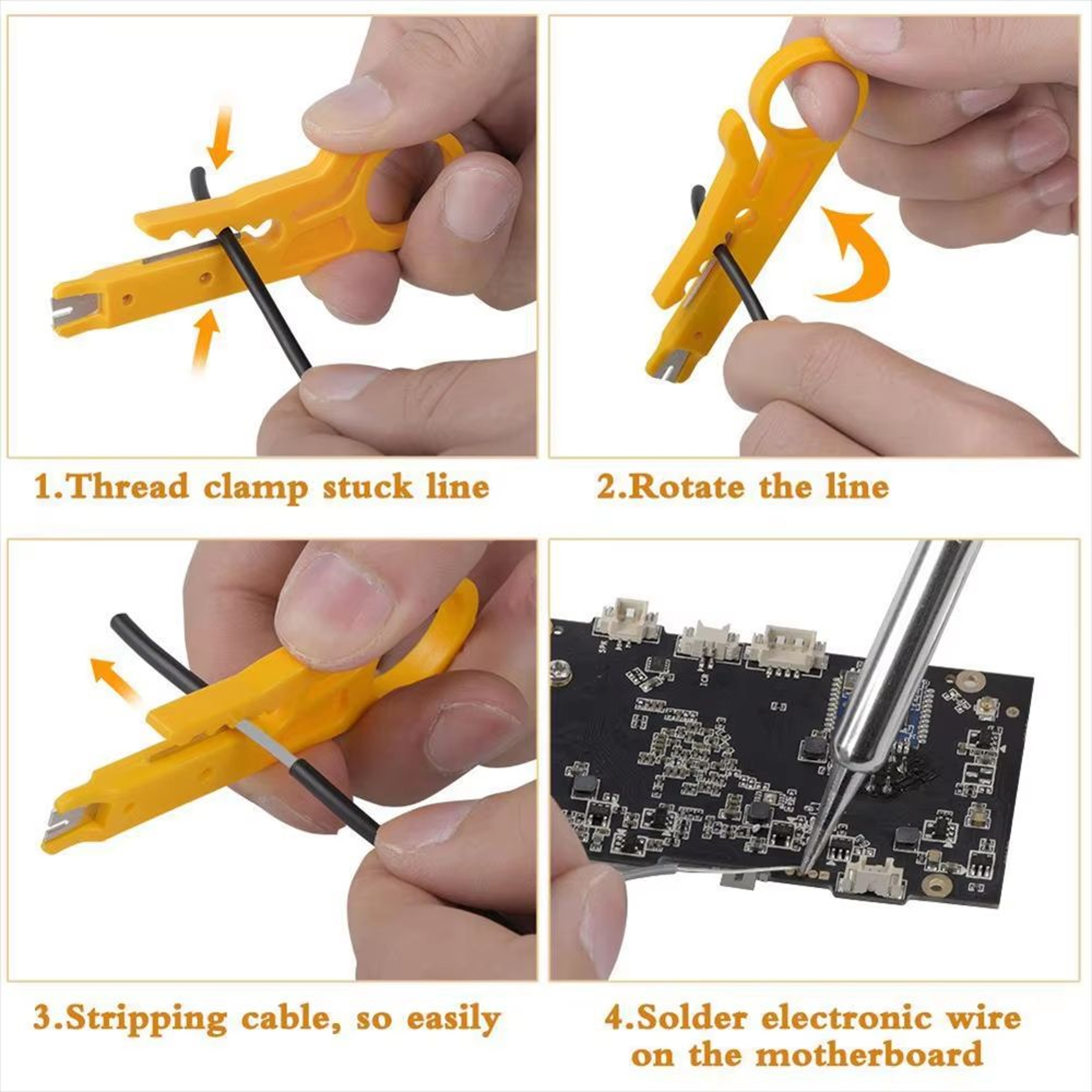 15in1 Soldering Iron Kit  Adjustable Temperature 60W EU Plug With Complete Repair Tools 4