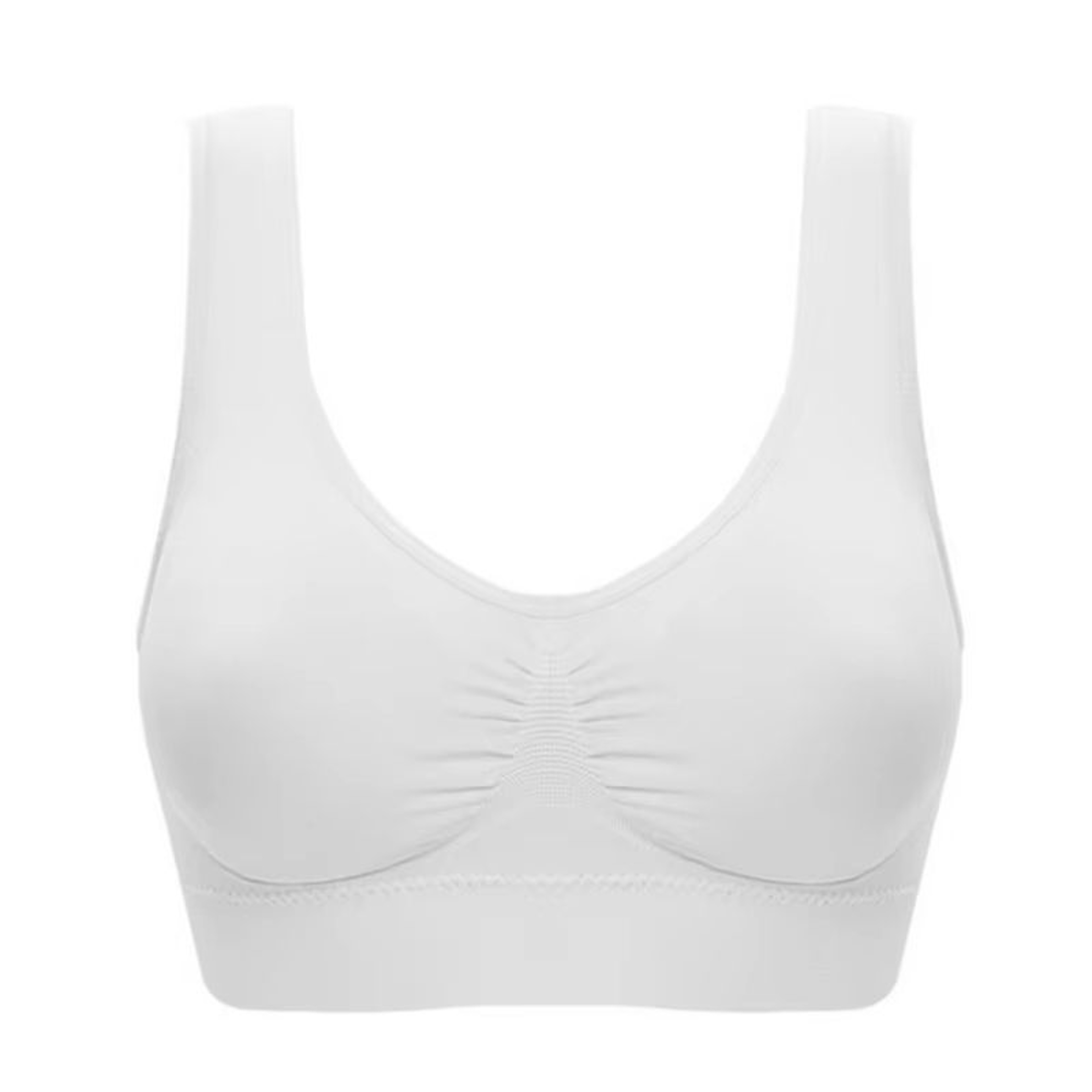 Seamless NoPad Sports Bra  Breathable Lightweight Bralette For Yoga  Fitness 5