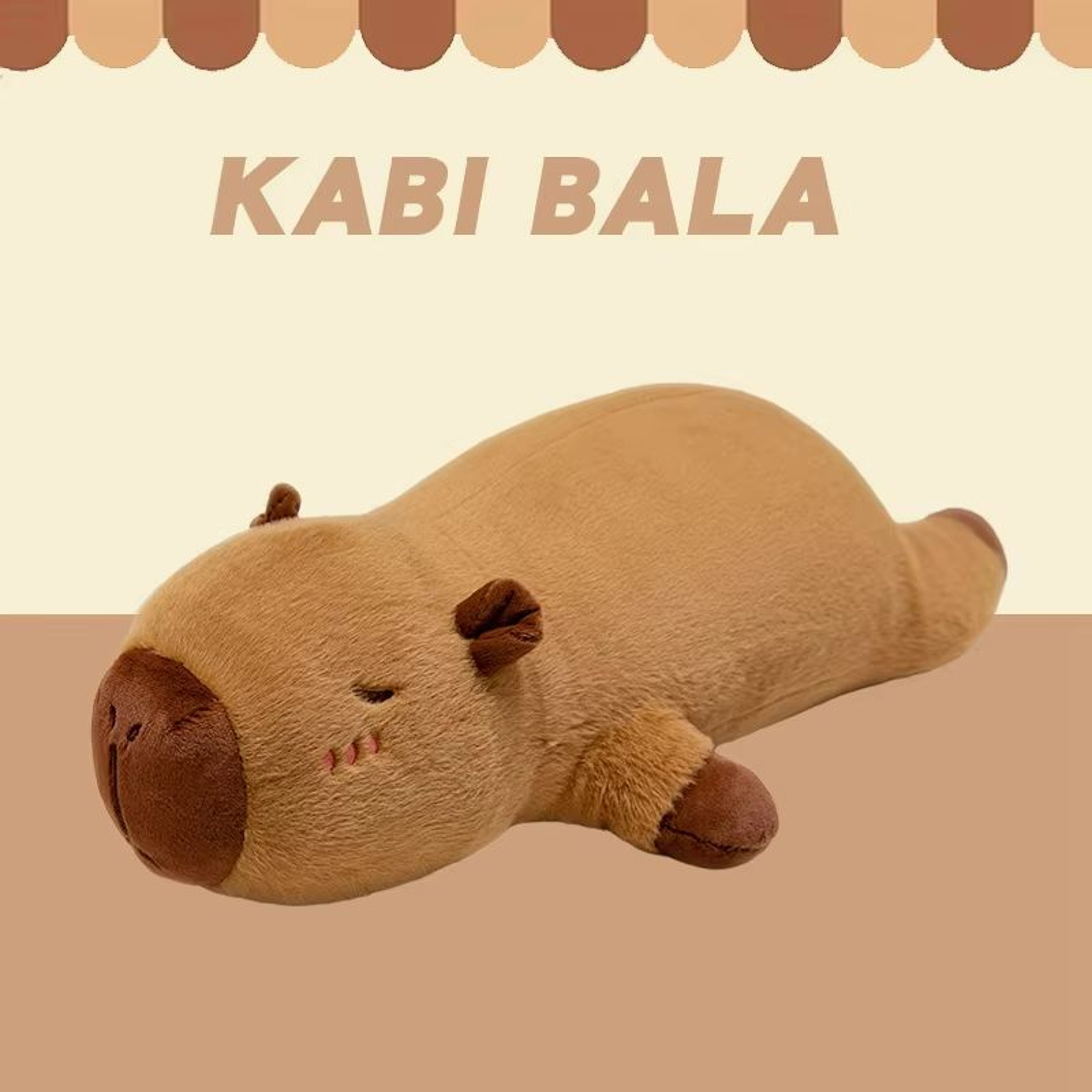 Giant Kawaii Capybara Plush Pillow  UltraSoft Cuddly Friend For All Ages 6