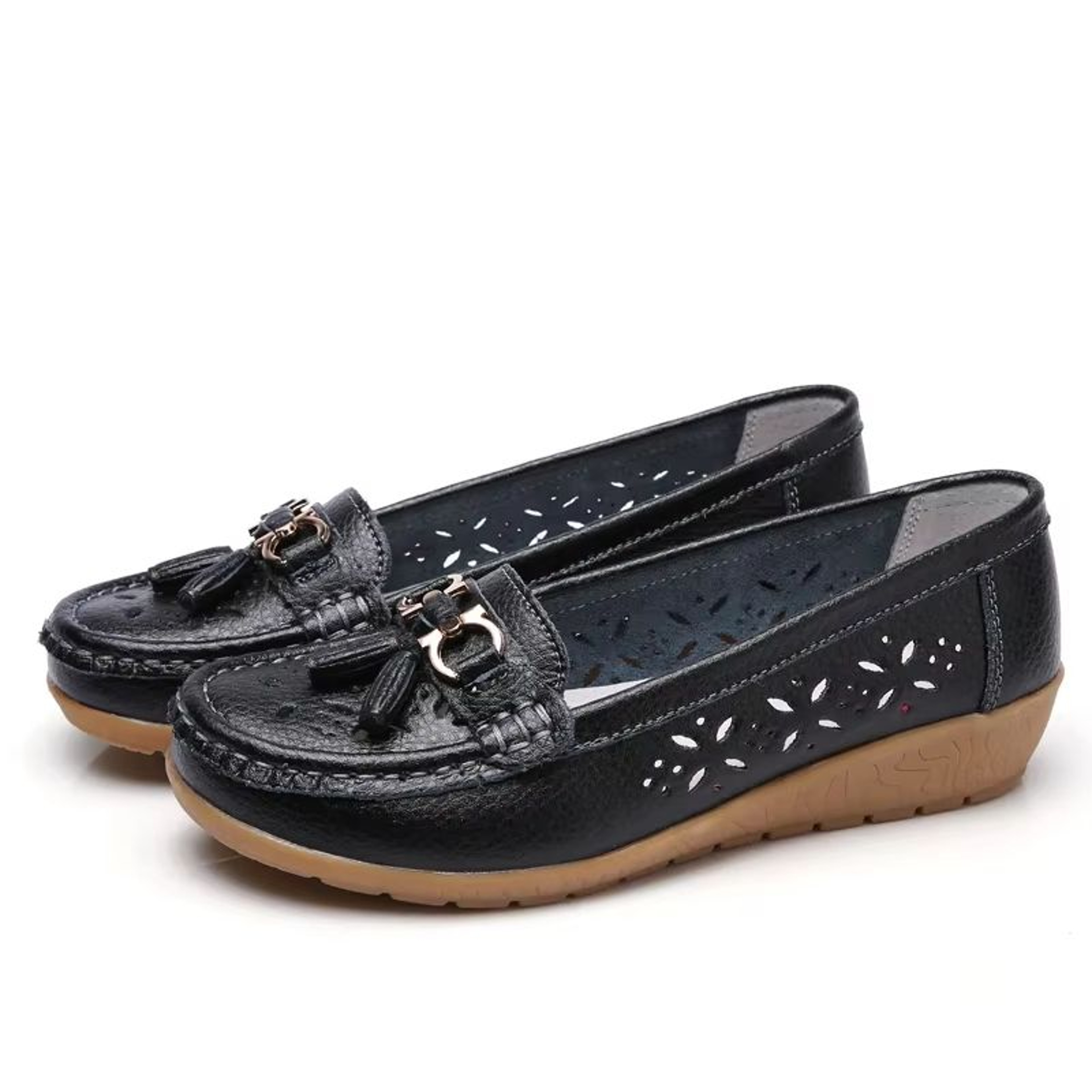 EleganceStep Square Toe Low Heel Dress Shoes For Women 7