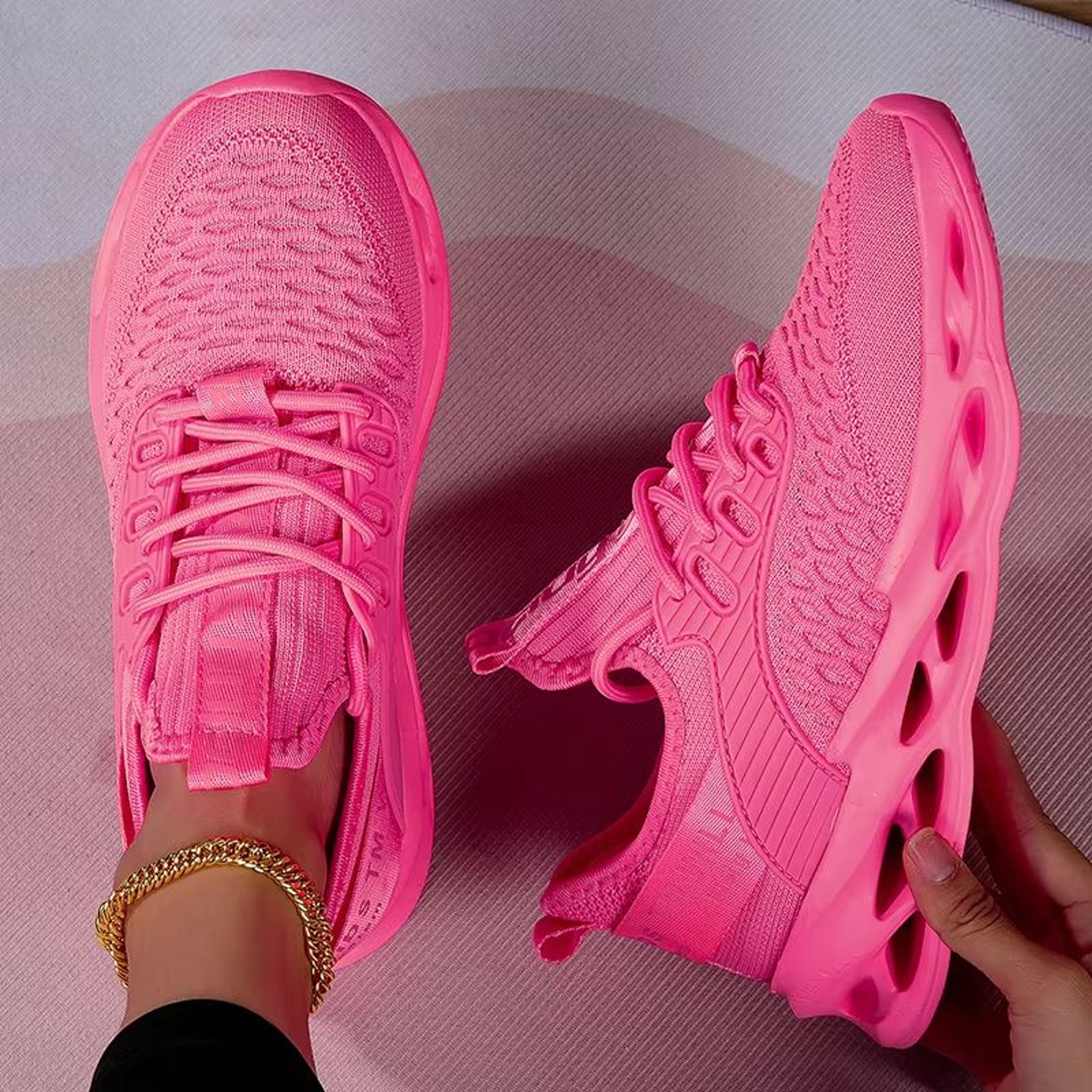 Womens Fashion Platform Sneakers  Casual Running Shoes Plus Size 43 0