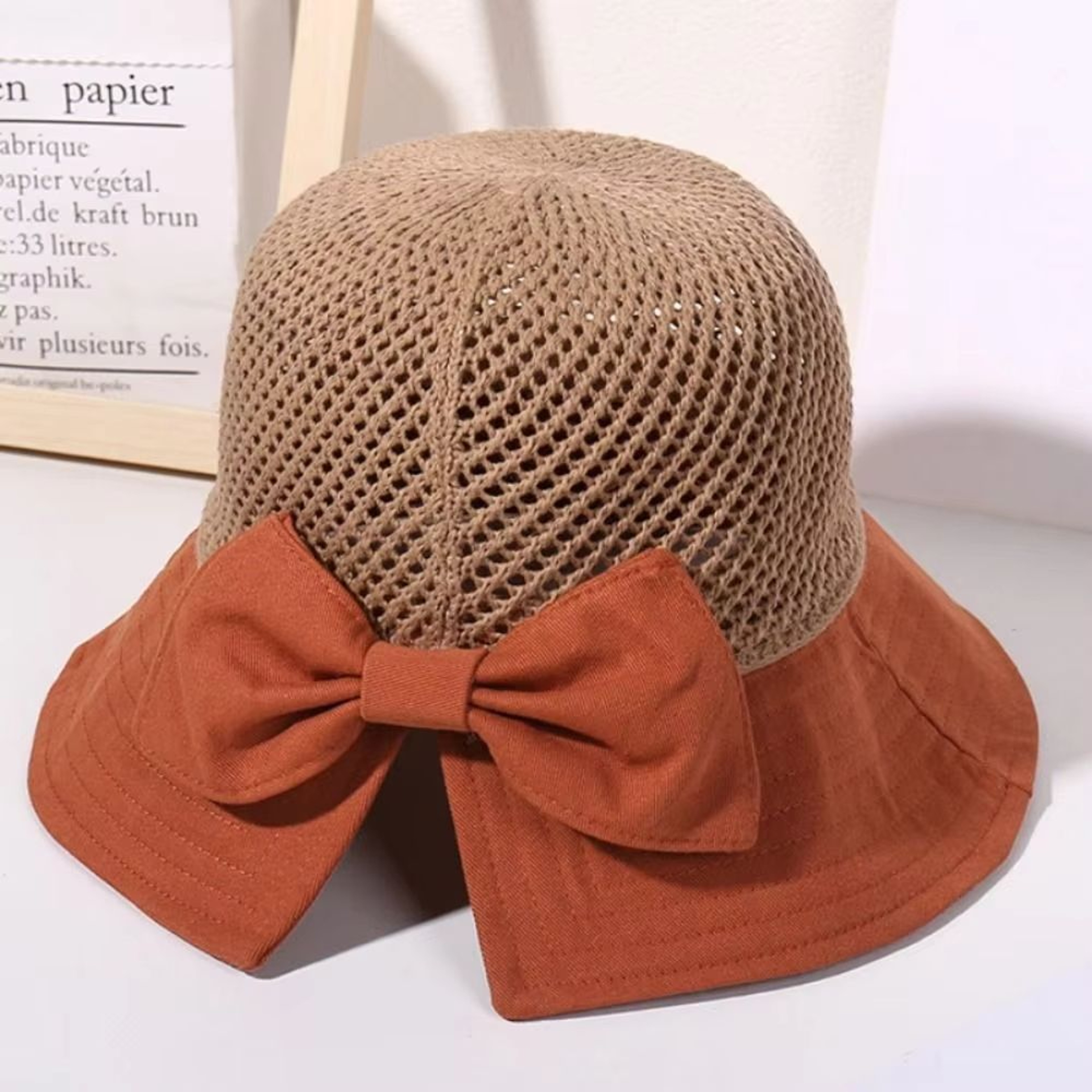 UV Protection Bucket Hat For Women Foldable Wide Brim Summer Sun Hat With Ponytail Hole 4