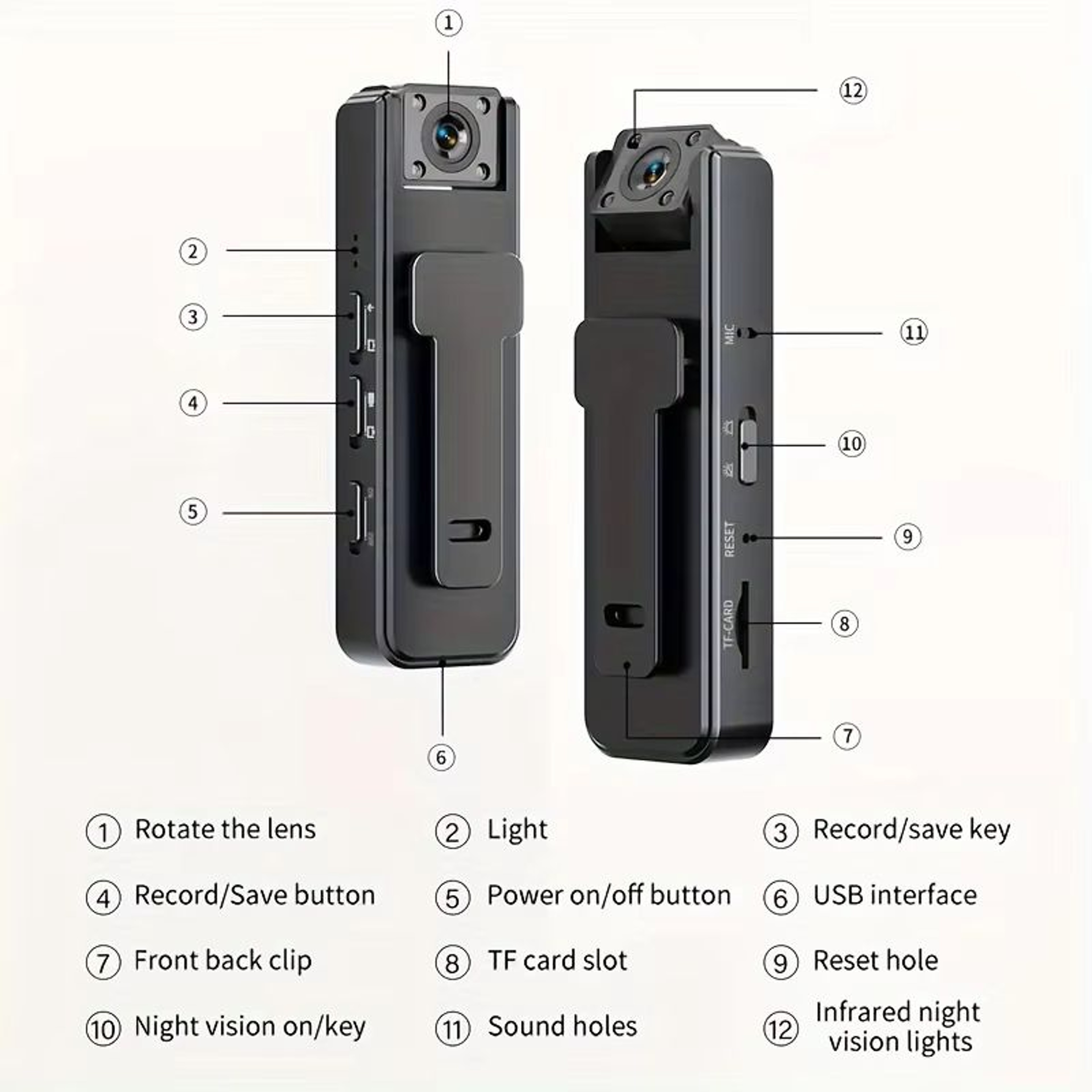 Xiaomi A9 1080P Mini Camera  Portable Night Vision Sports Cam For Outdoor  Riding Use 5
