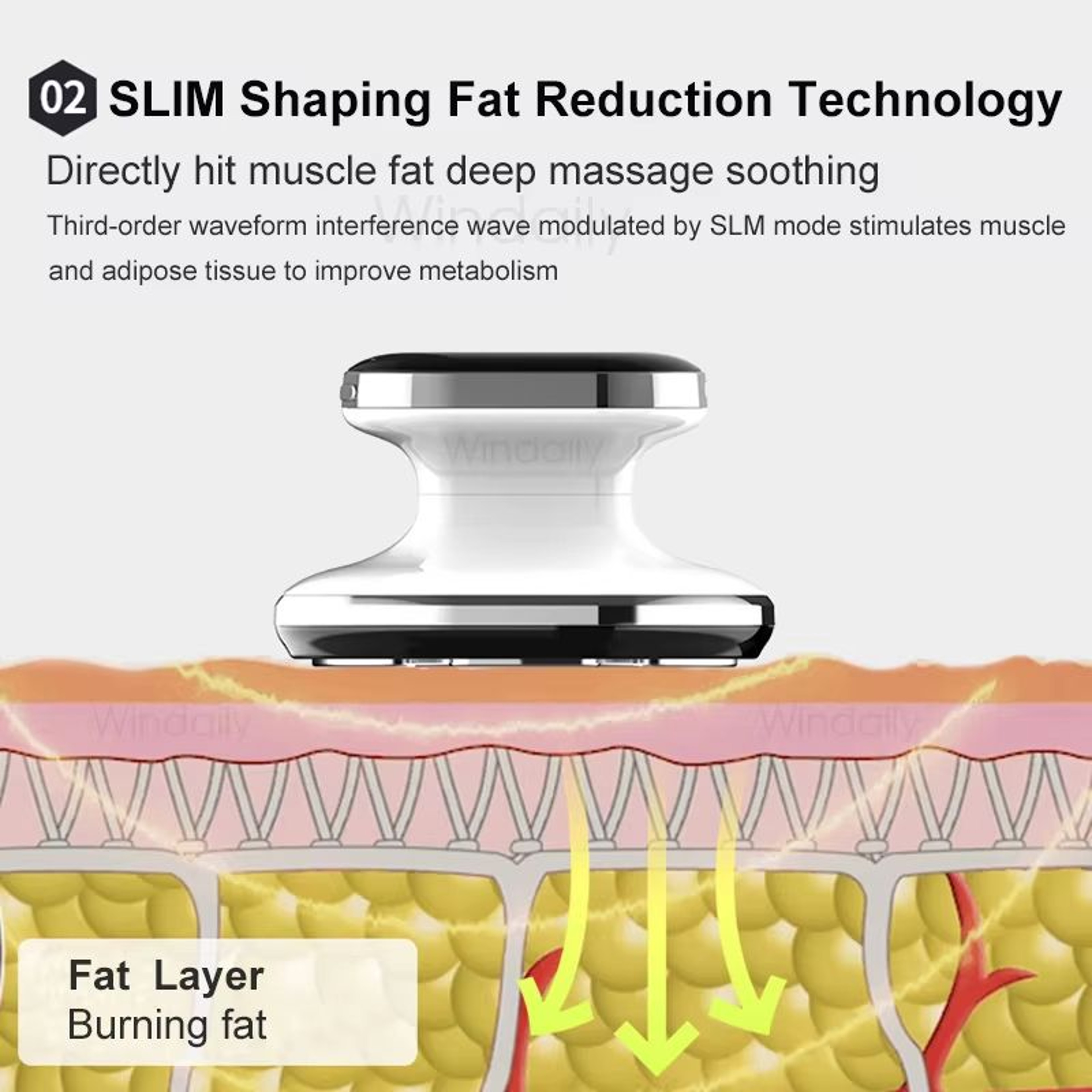 EMS  RF Body Slimming Machine  Fat Burner And Cellulite Massager With LED Therapy 2