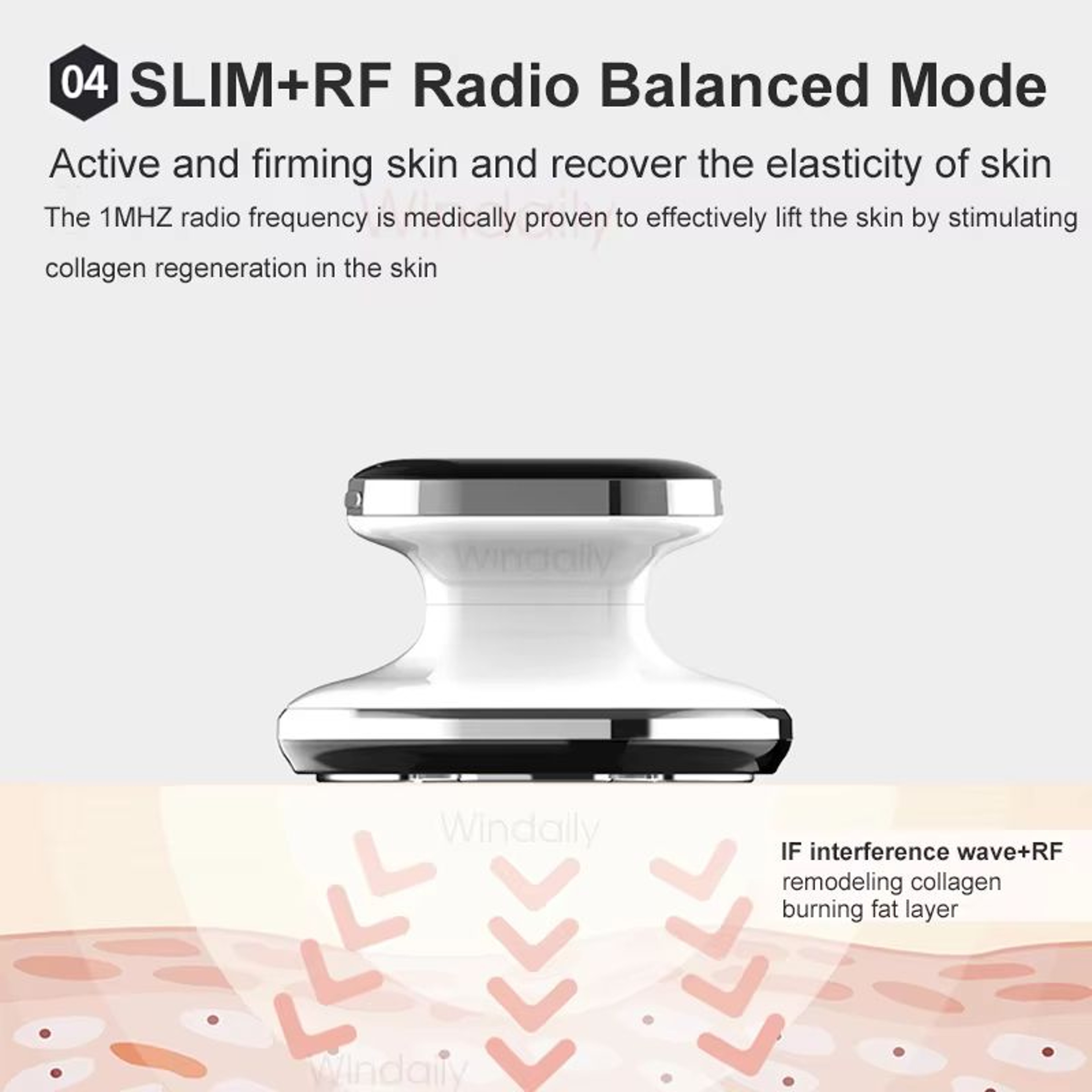 EMS  RF Body Slimming Machine  Fat Burner And Cellulite Massager With LED Therapy 3