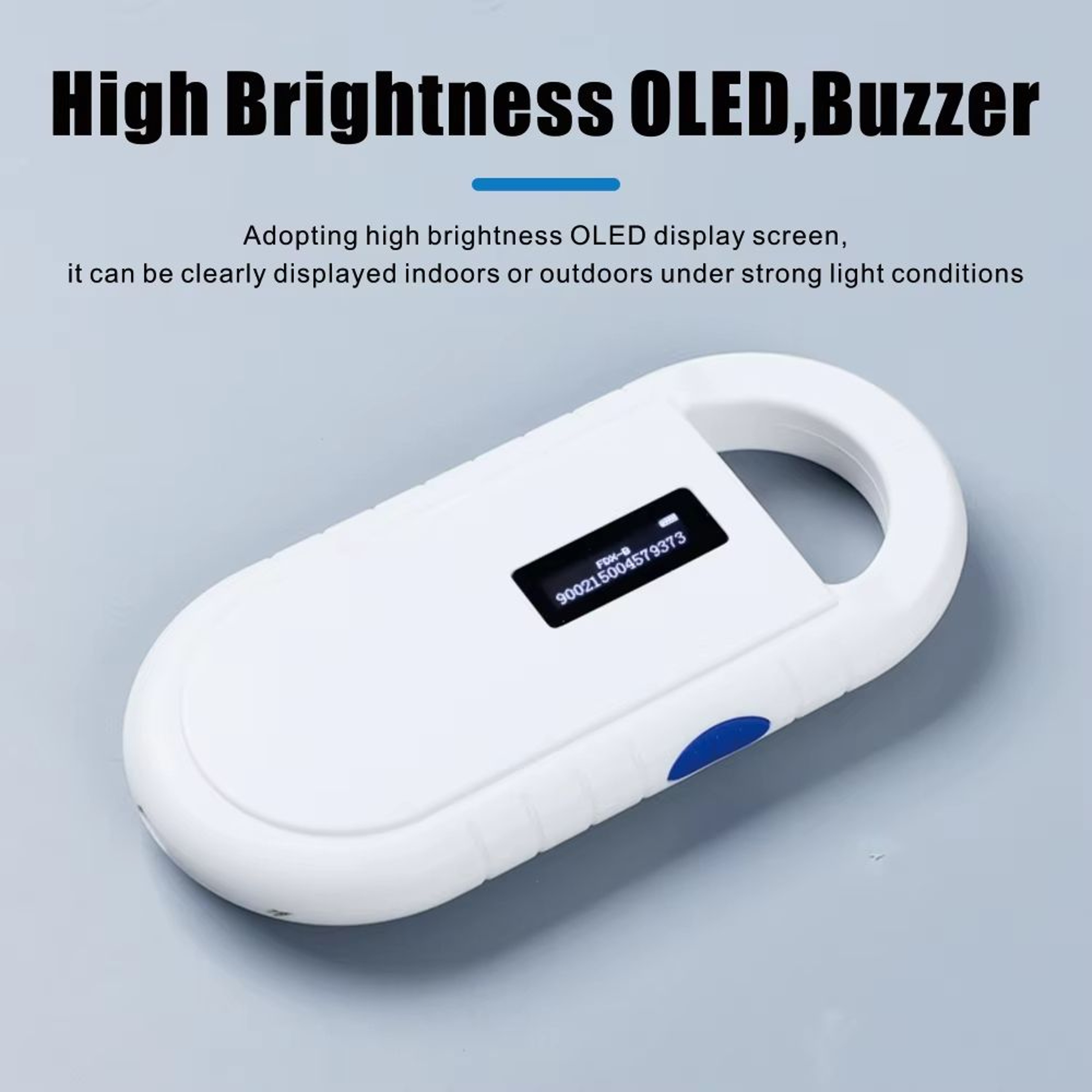 Handheld Pet Microchip Scanner  1342kHz FDXB Animal ID Reader With USB Rechargeable Interface 0