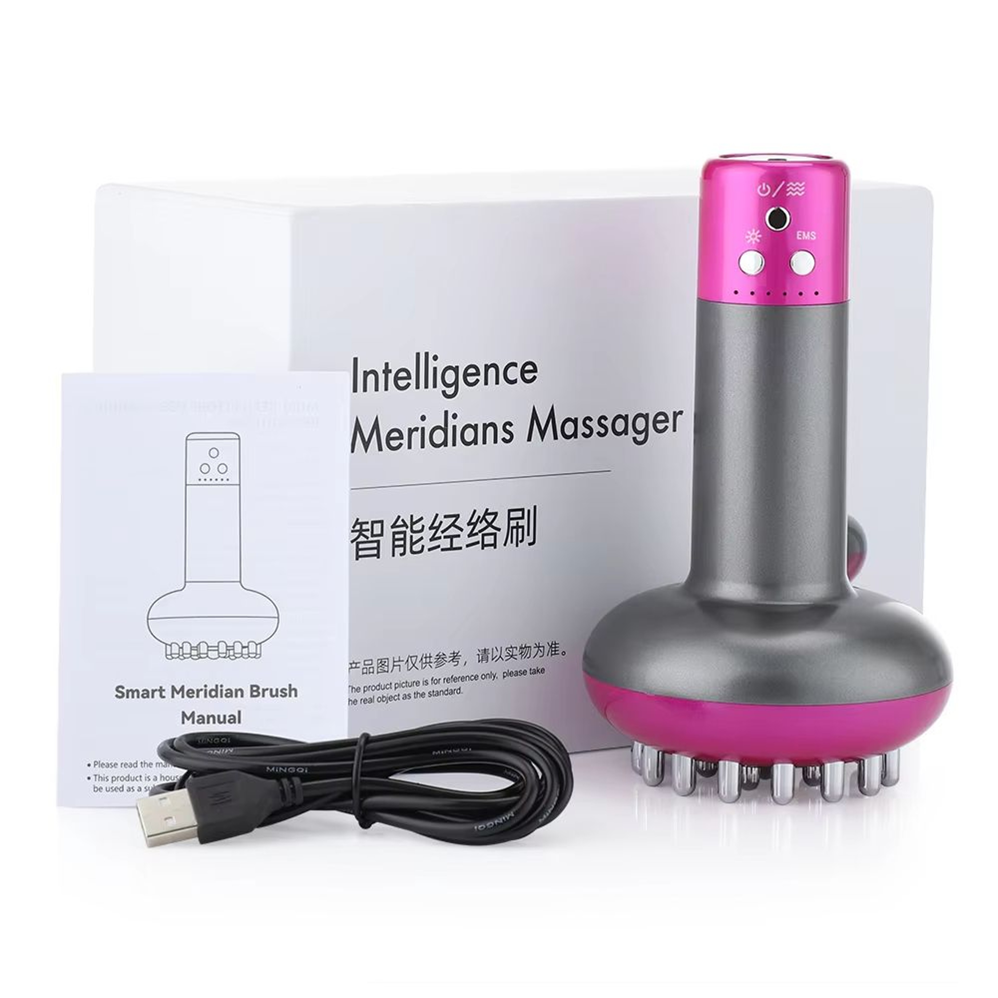 Wireless Guasha Massager  Body Shaping  Lymphatic Drainage Tool With Heating  Meridian Scraping 8