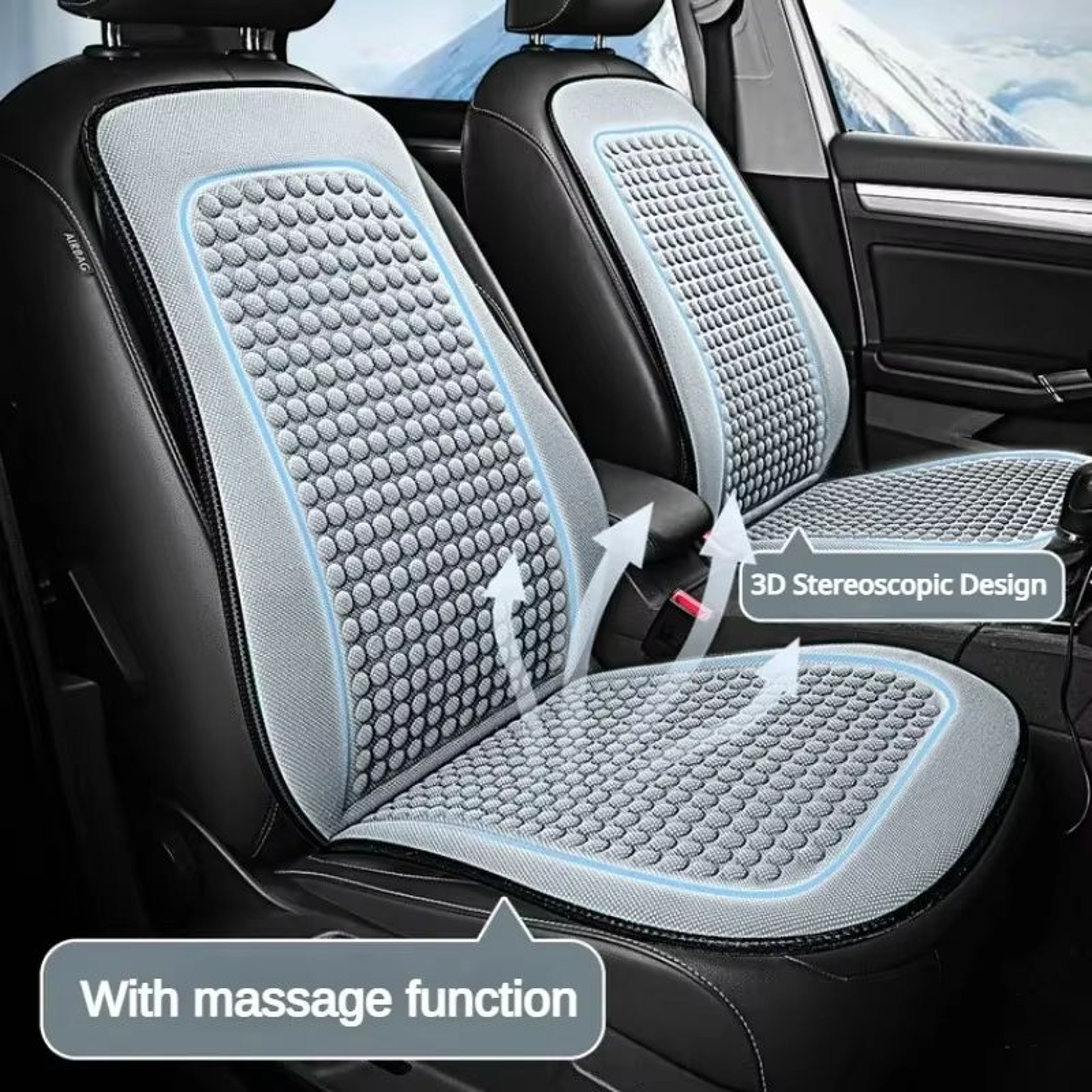 Ice Silk Car Seat Cushion  Summer Cooling Seat Cover For Cars  Universal Fit Auto Chair Pad 0