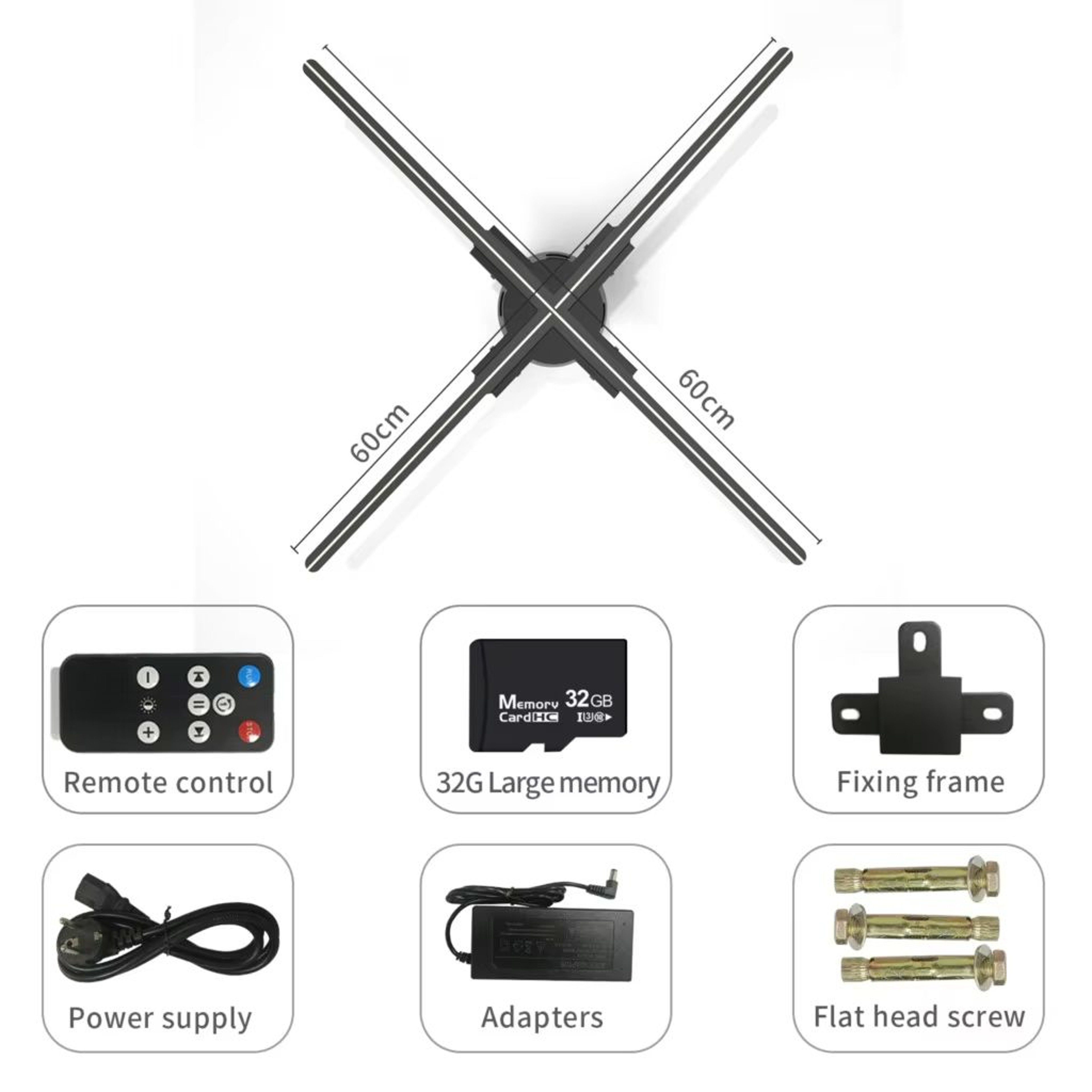 ClearView Pro 3D Hologram Fan Display  WiFi Holographic Projector For Stunning Commercial Hologram  14