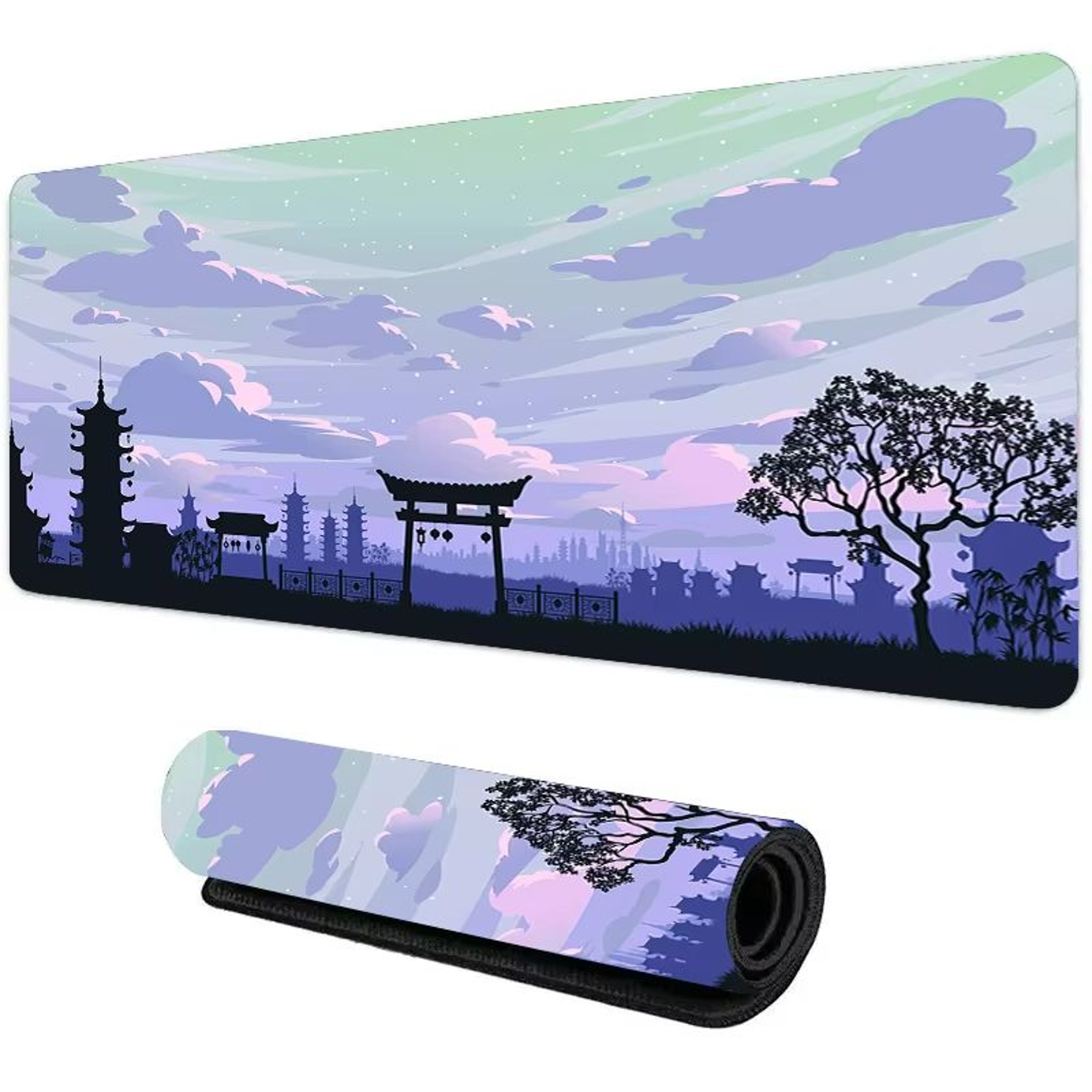 Moonlight Aura XXL Gaming Desk Mat  Large Mouse Pad With Non Slip Base 17