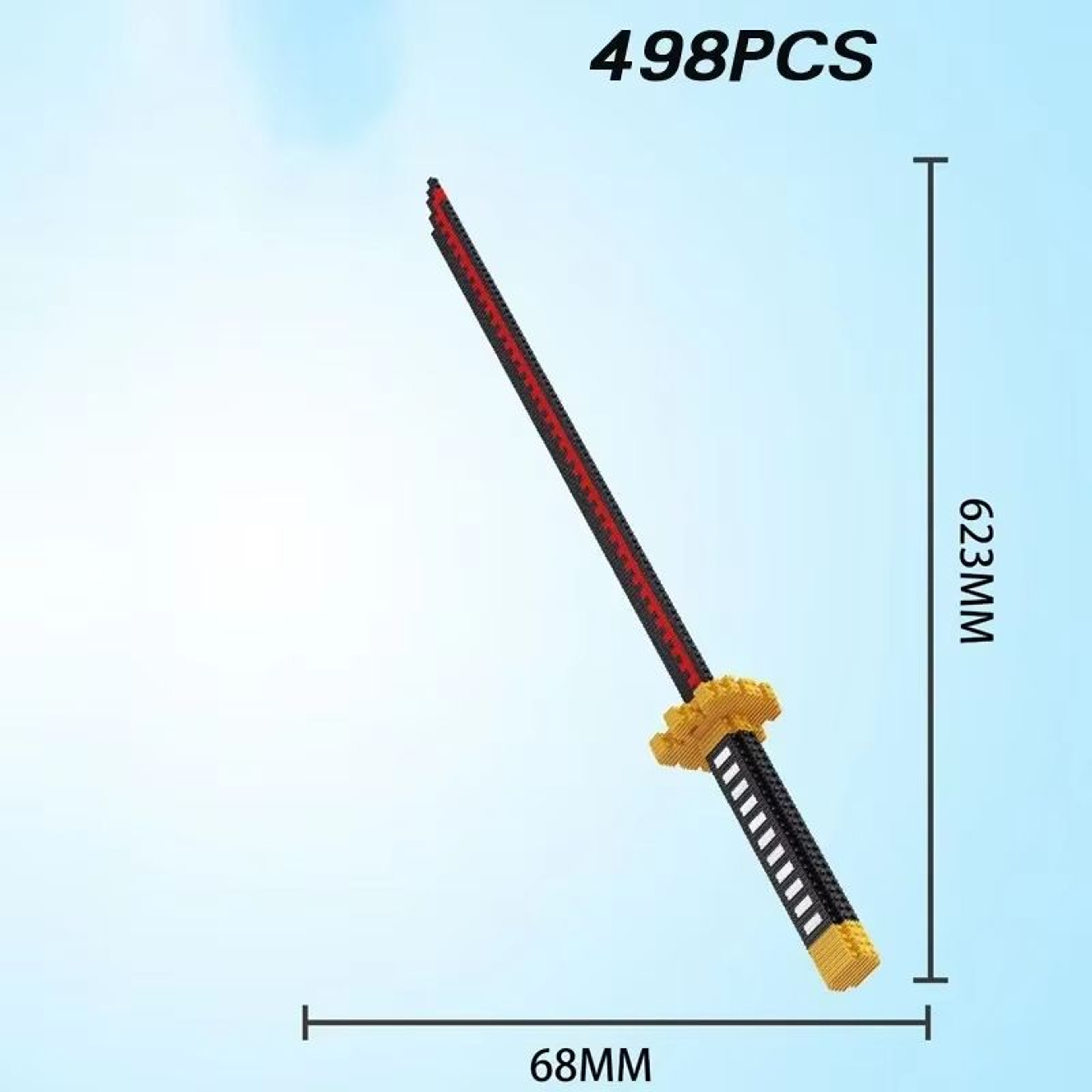Samurai Sword Building Blocks Kit  KatanaInspired Ninja Blade Toy For Kids And Anime Collectors 9