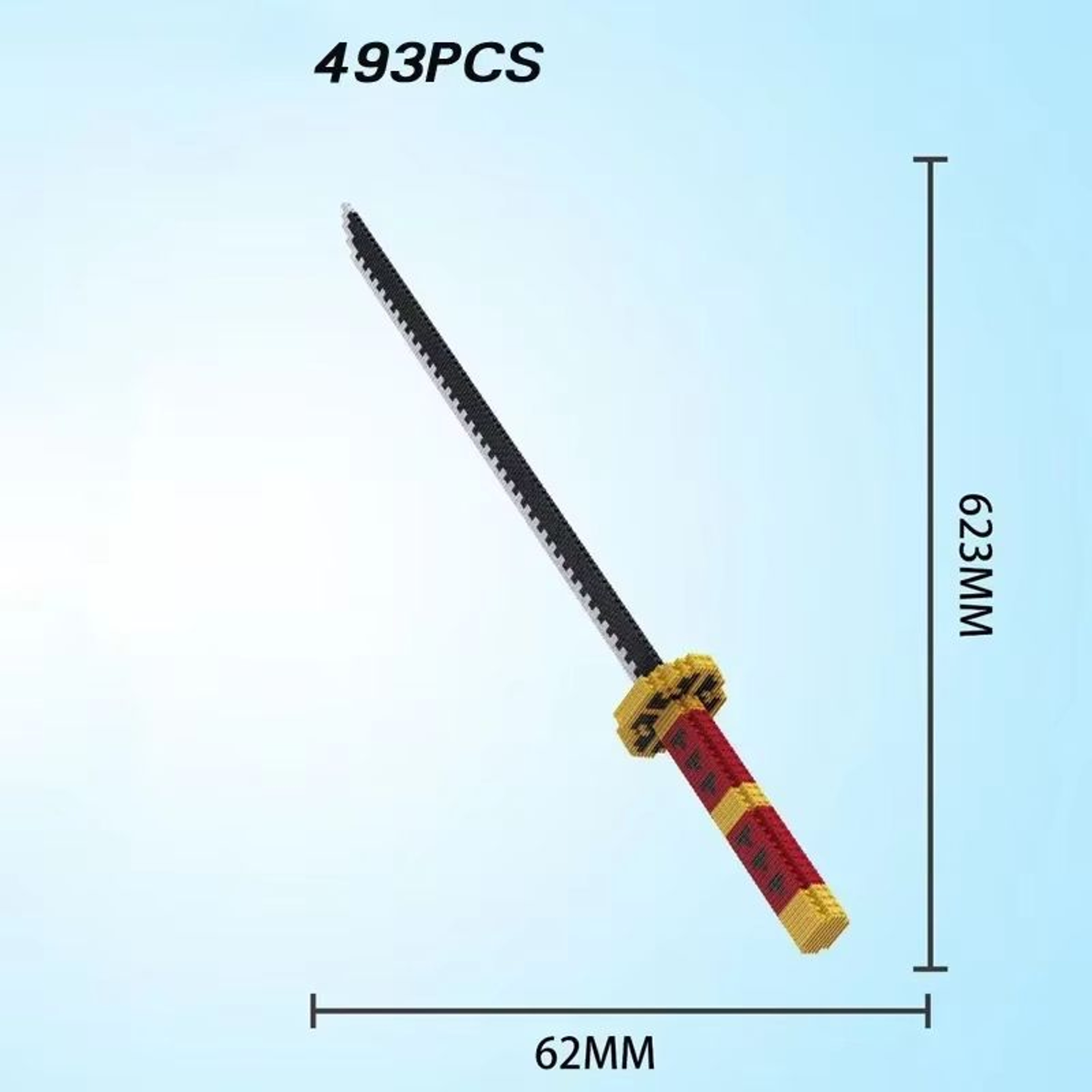 Samurai Sword Building Blocks Kit  KatanaInspired Ninja Blade Toy For Kids And Anime Collectors 4
