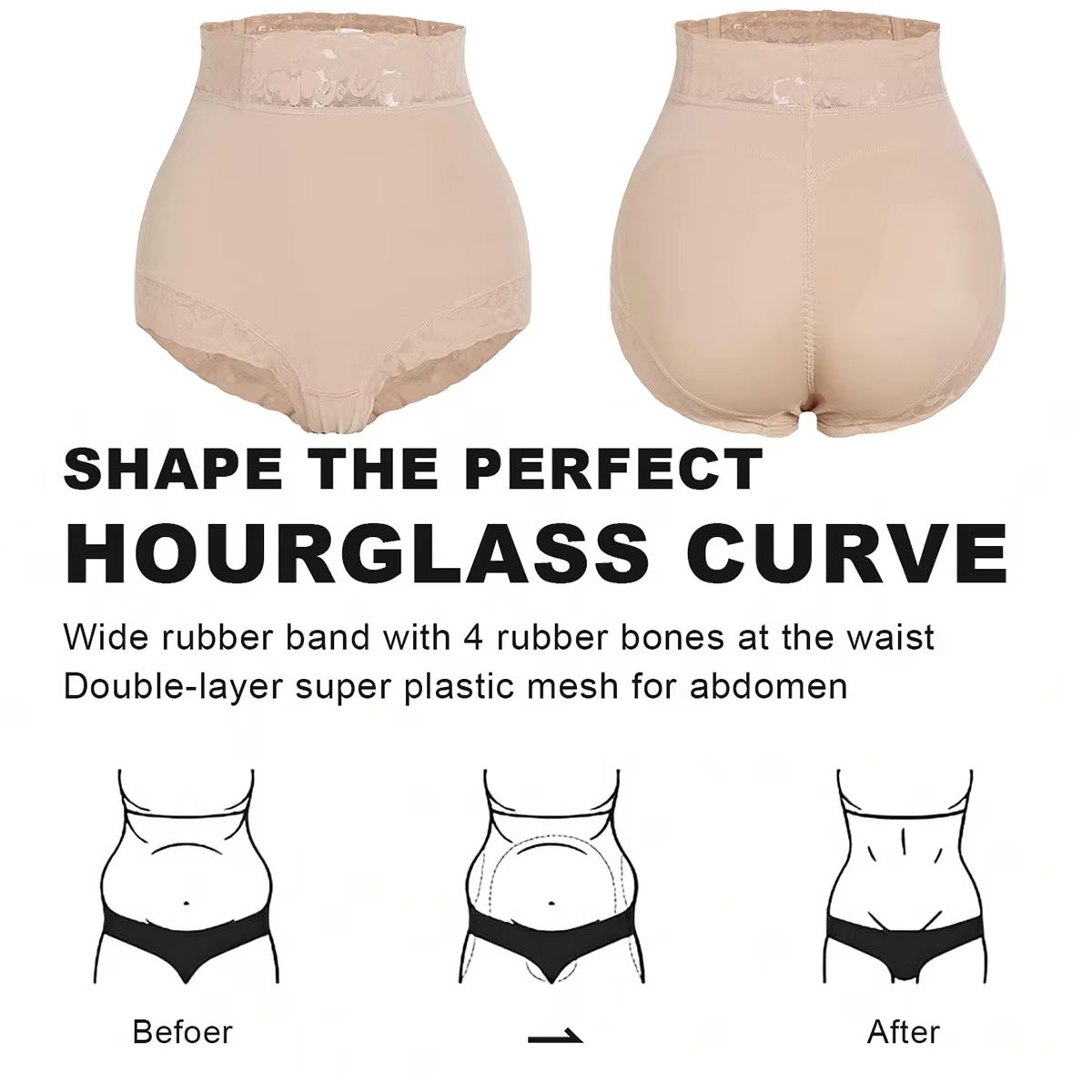 ColombiaCurve High Waist Tummy Control Butt Lifter Bodysuit 4