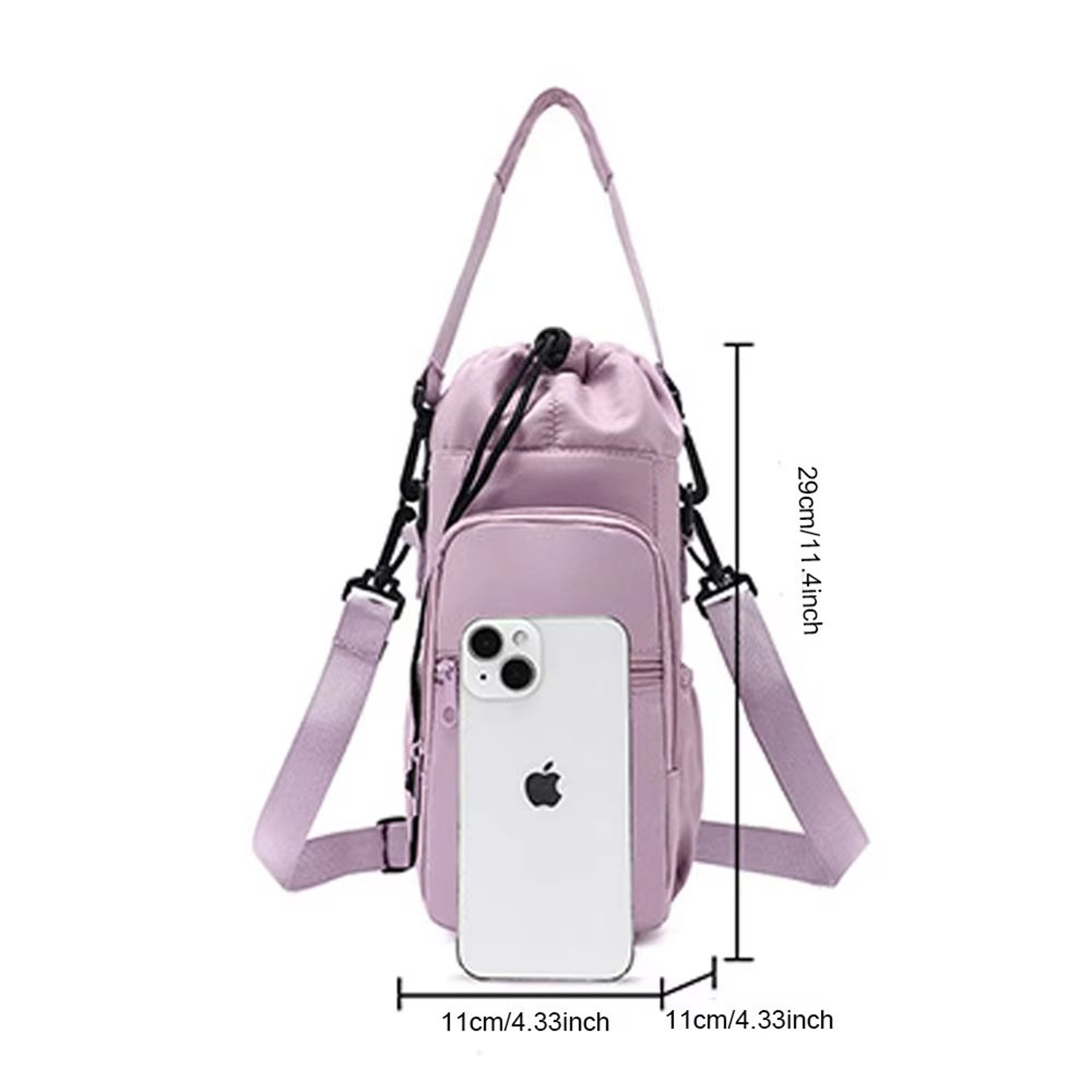 Insulated Crossbody Water Bottle Sling Bag With Phone Pocket 1
