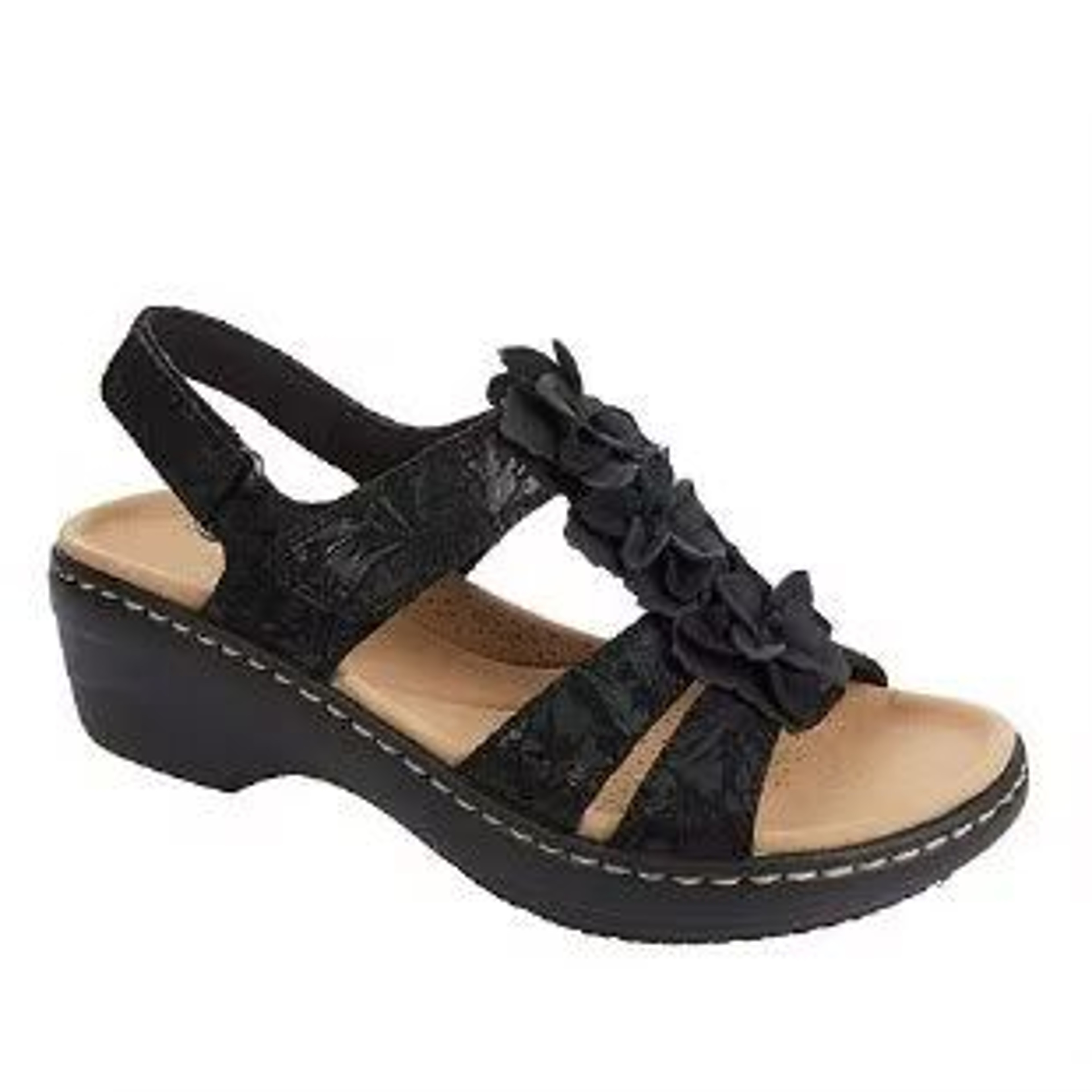 Womens Summer Wedge Sandals With Flower Design Comfortable Orthopedic Peep Toe Shoes 5