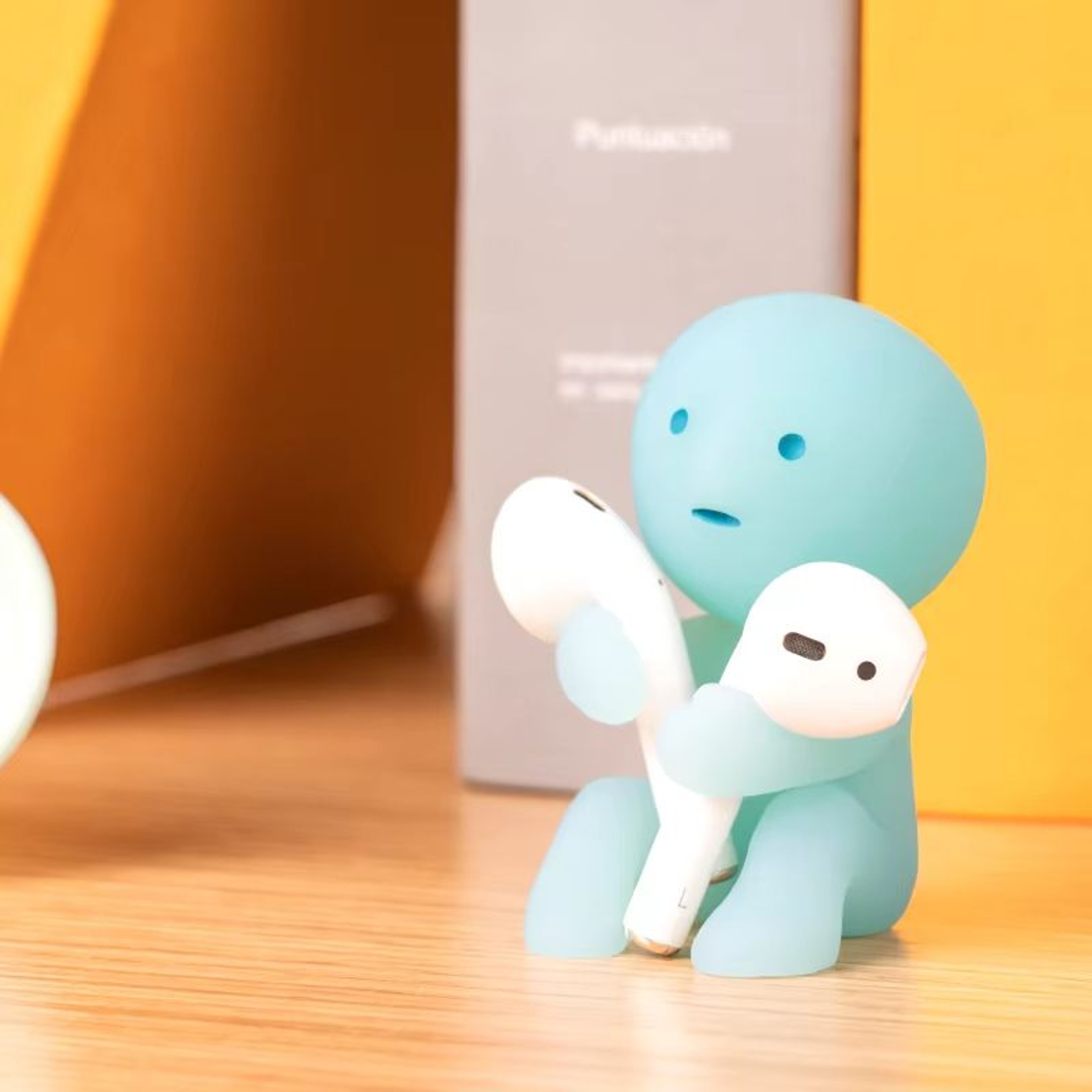 Smiski Toothbrush  Pen Holder  Cute Standing Night Light Figurine And Desktop Decoration 0