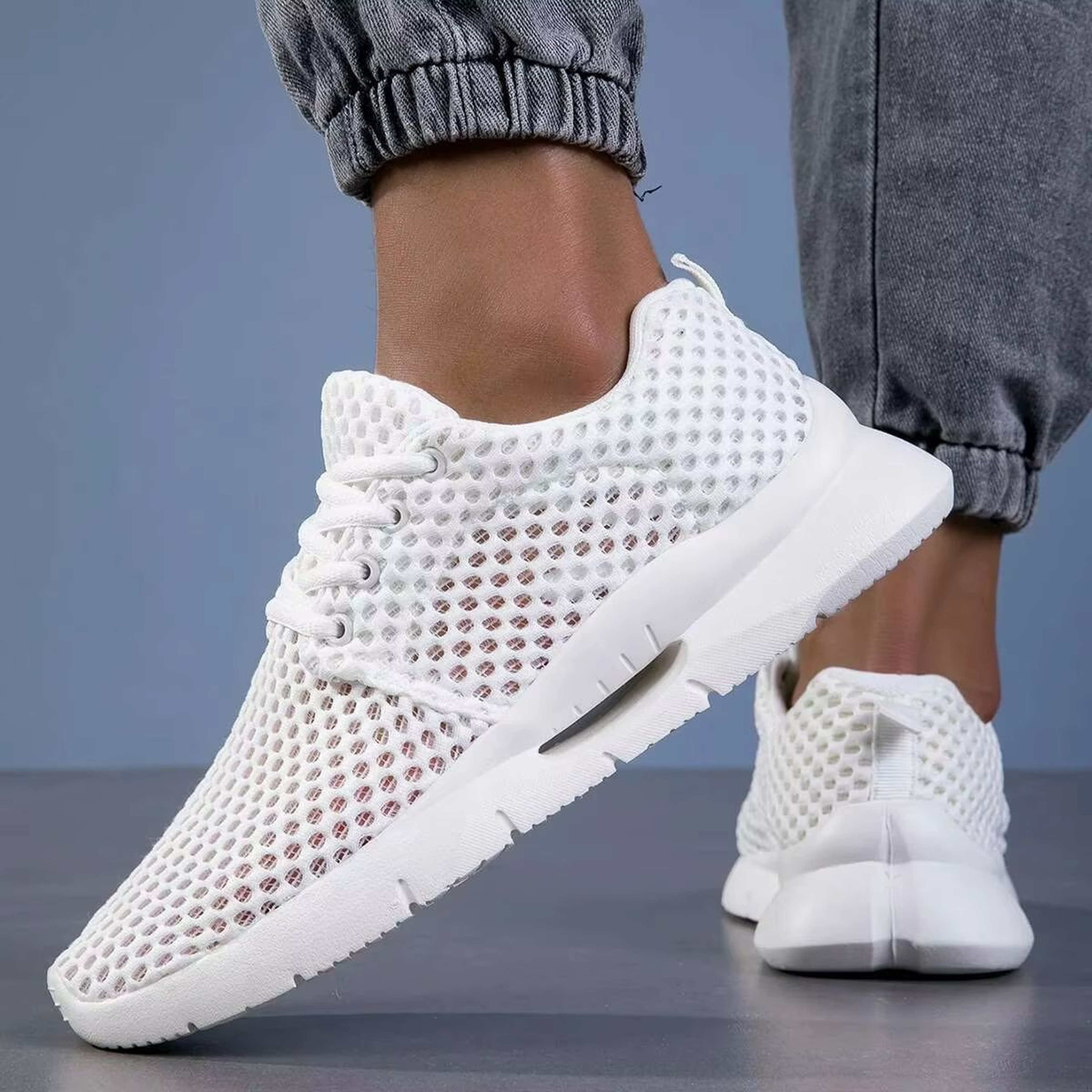 MeshGlide Mens LaceFree Breathable Driving Sneakers 0