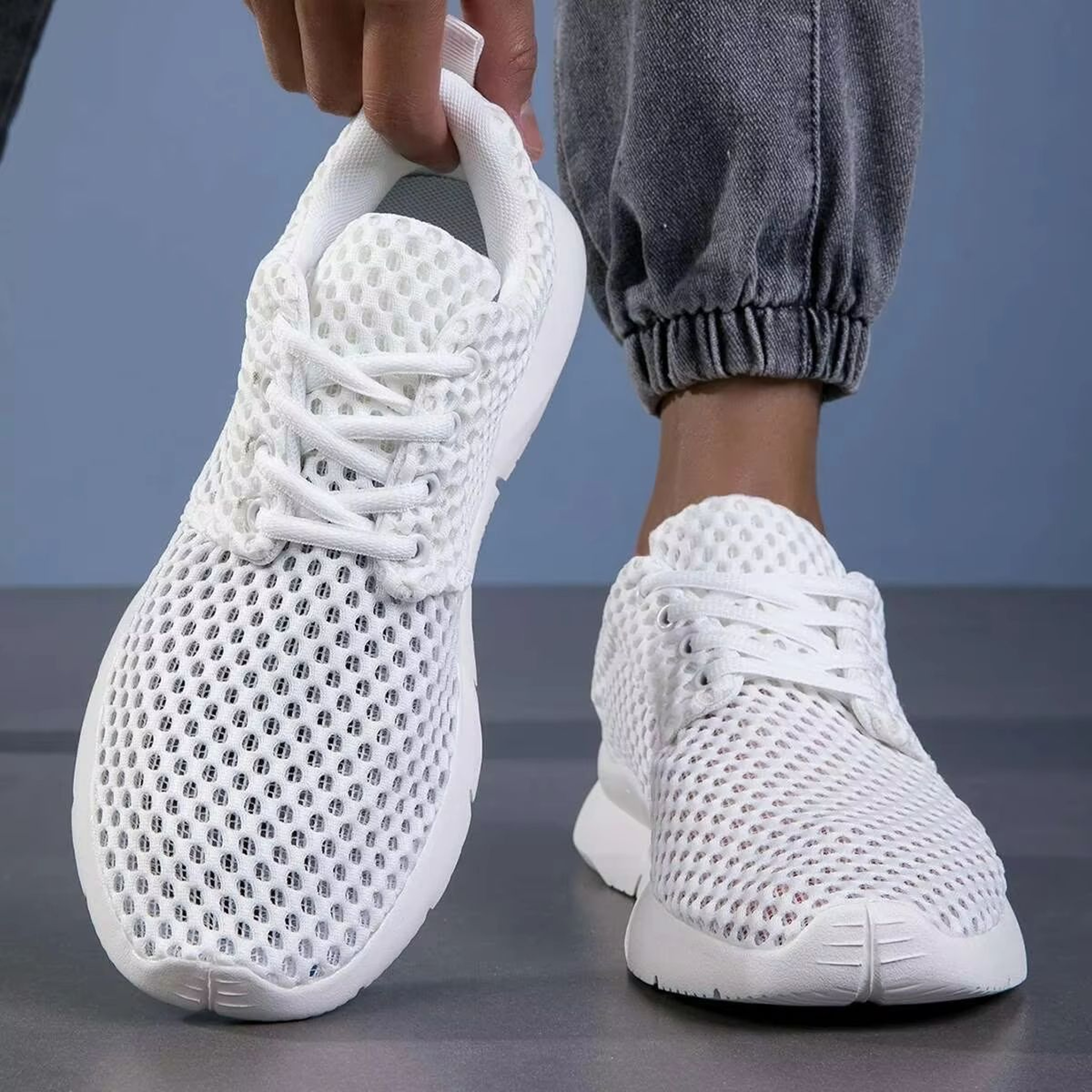 MeshGlide Mens LaceFree Breathable Driving Sneakers 3