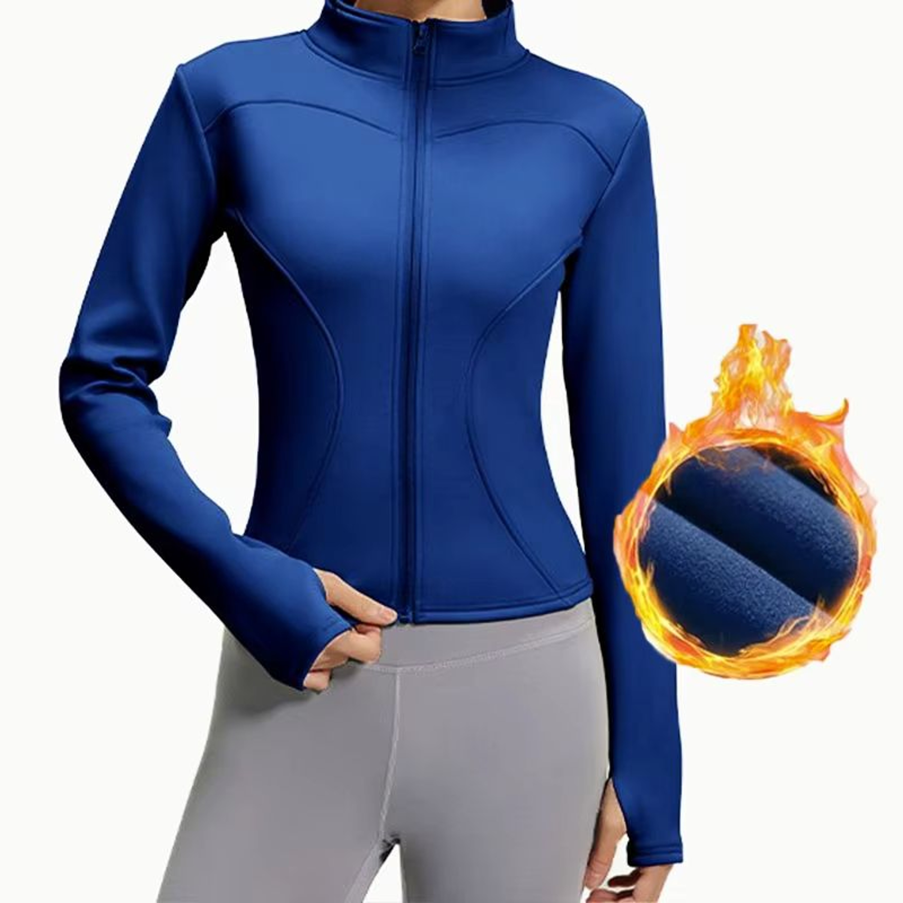 Aiithuug Thermal Fitness Slim Fit Fleece Jacket 0
