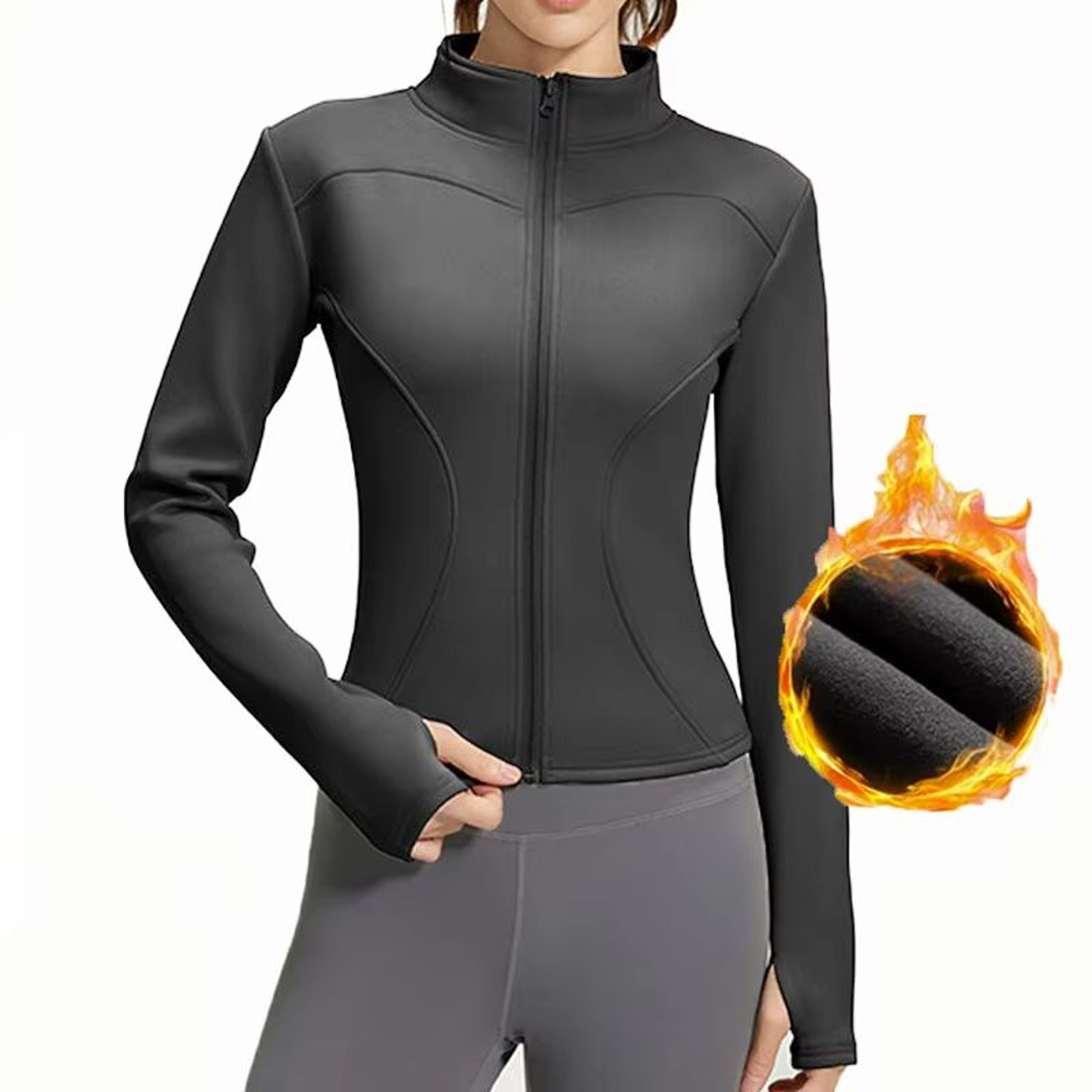 Aiithuug Thermal Fitness Slim Fit Fleece Jacket 7