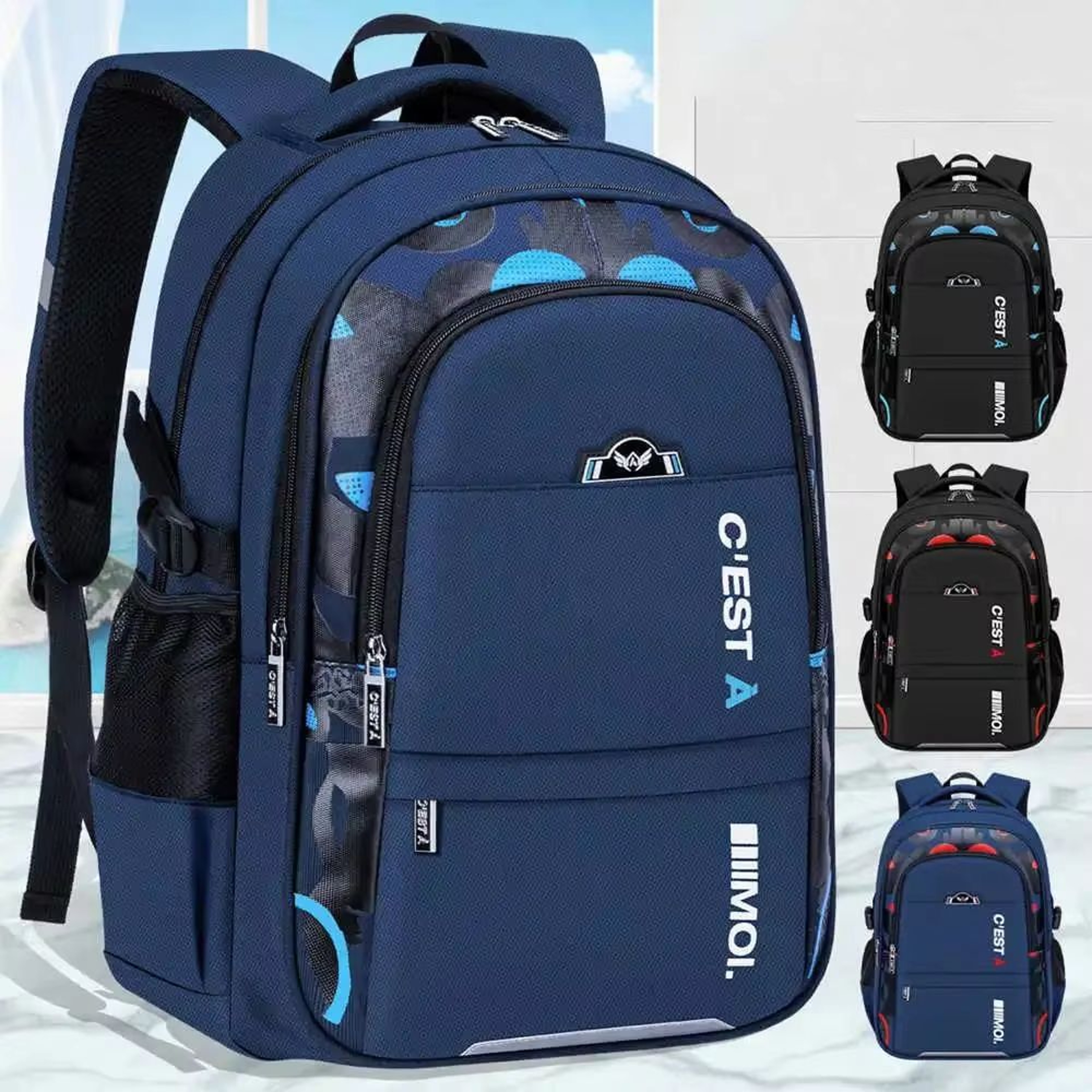 Waterproof Kids School Backpack  Durable Primary School Bag For Boys With Spacious Book Storage 0
