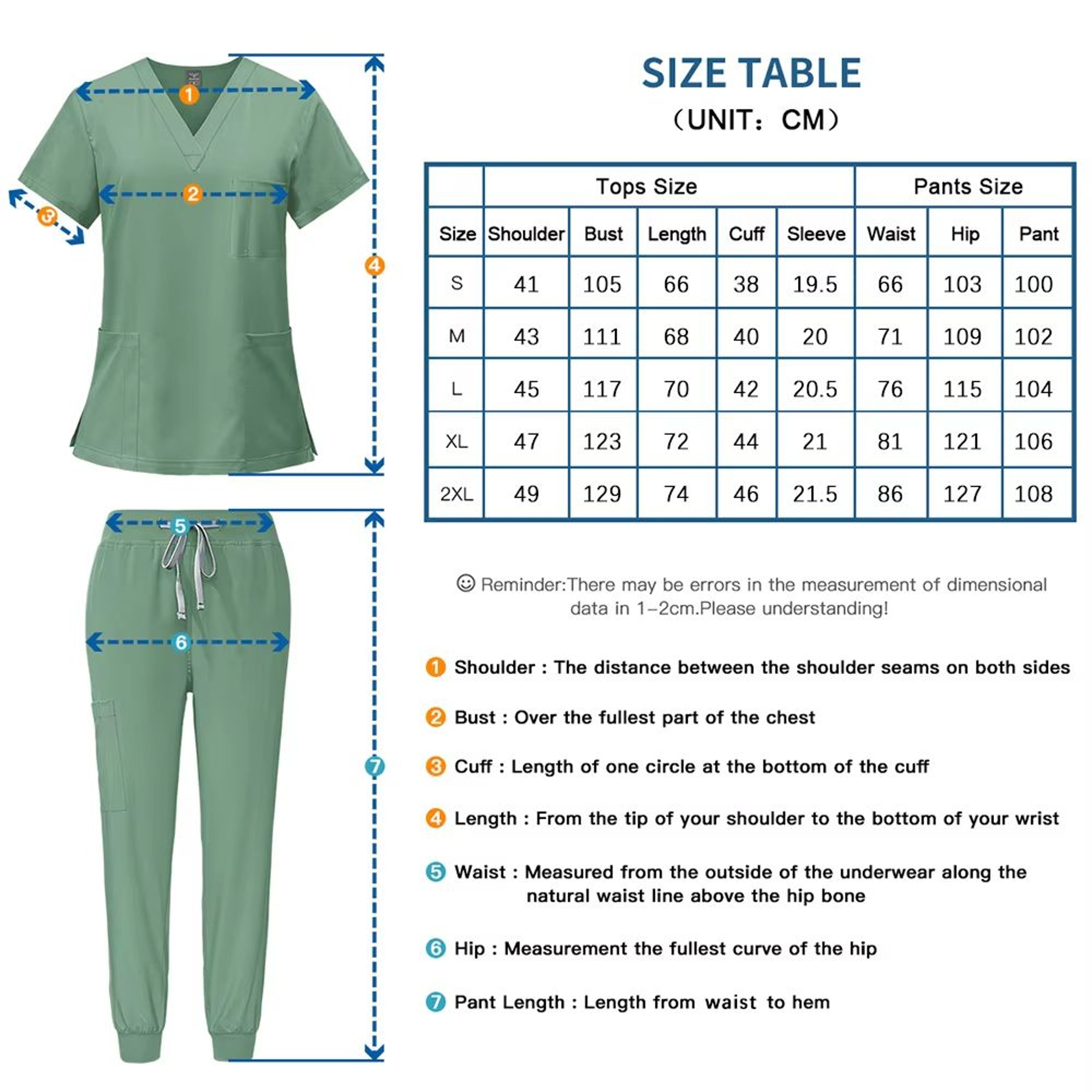 Medical Nurse Uniform Two Piece Scrubs Set For Women And Men Hospital Clinical Spa Dental Workwear 1