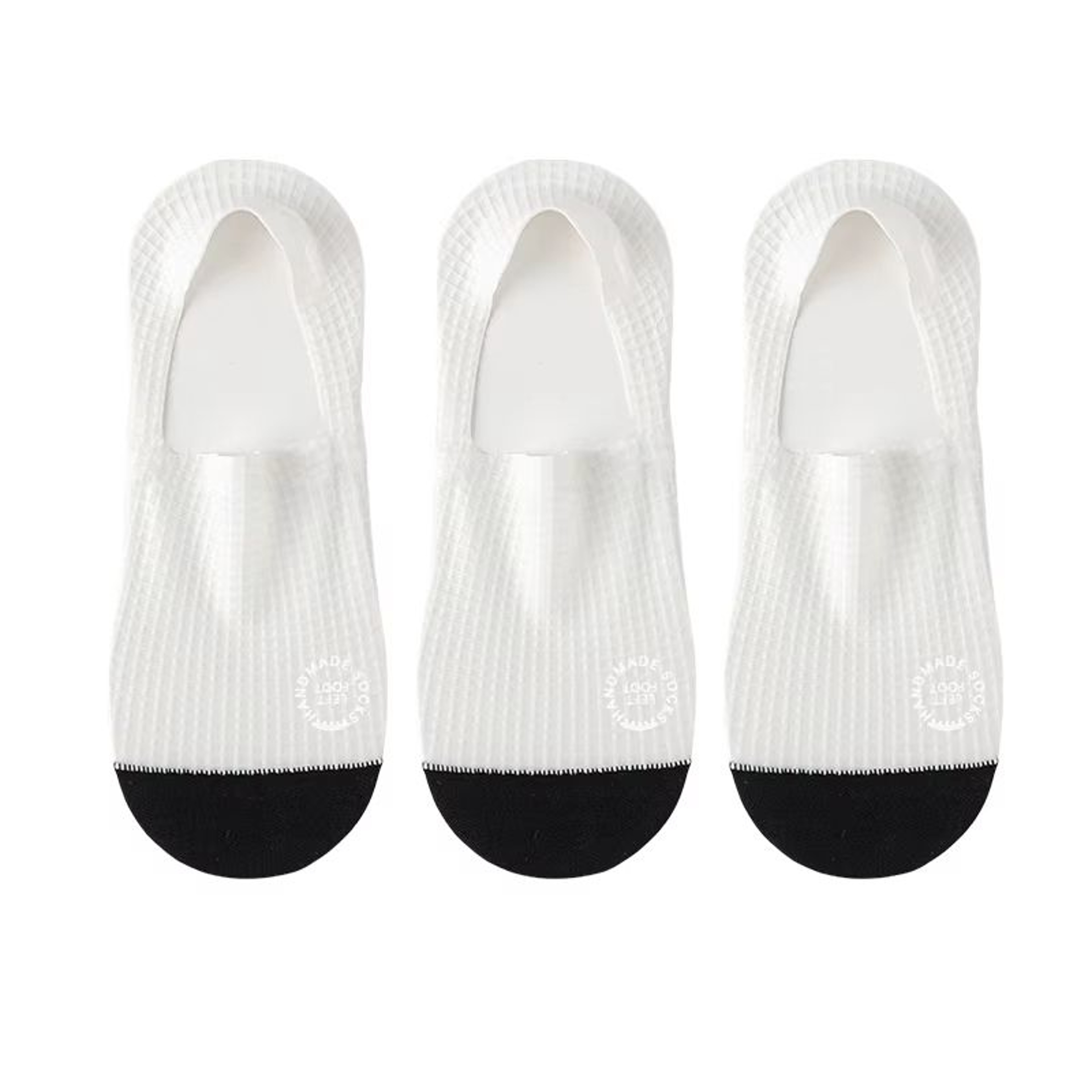 Mens Invisible Socks 3 Pairs Breathable Thin Boat Socks Comfortable Mesh Low Cut Casual Sox 6