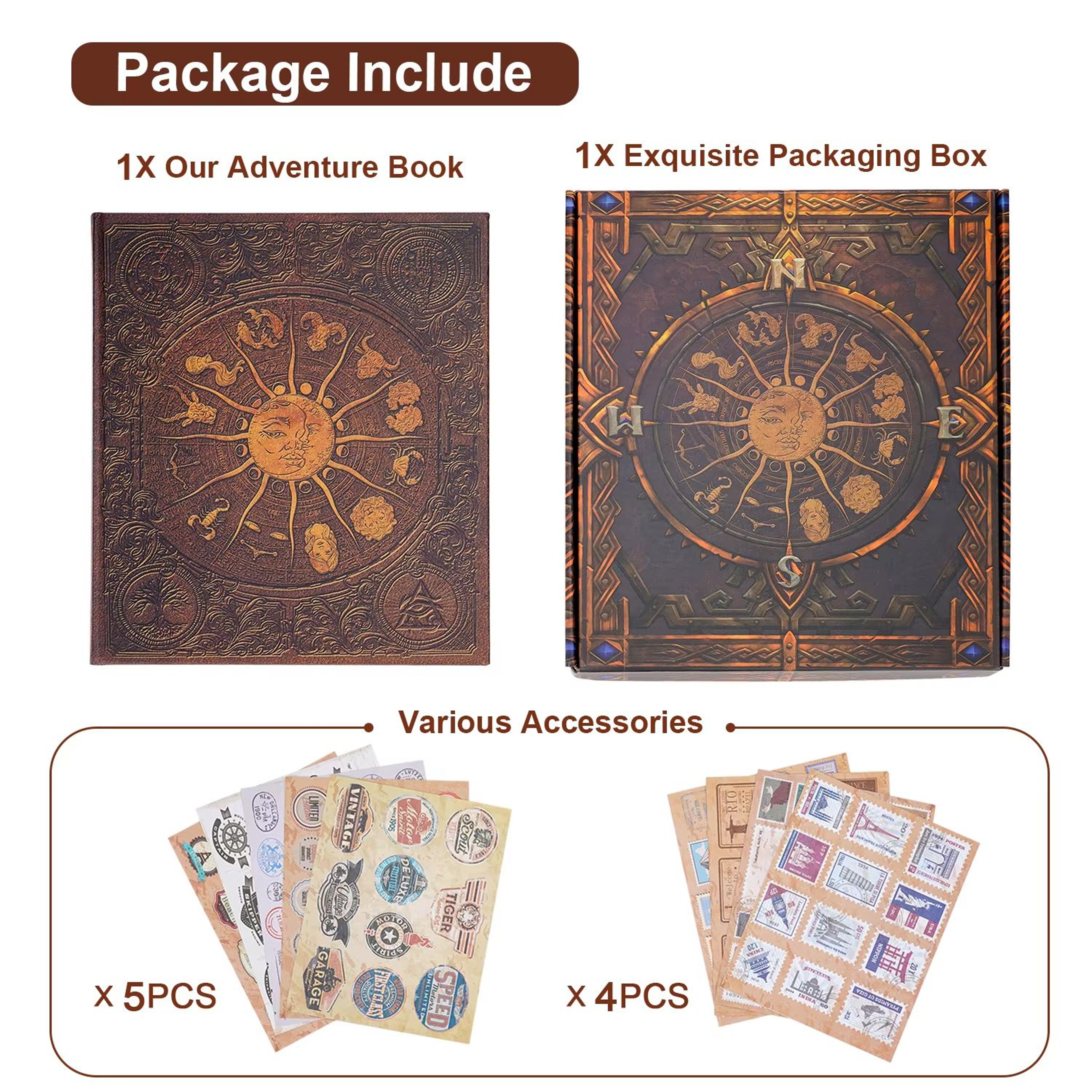 Our Adventure Book Scrapbook  132 Page DIY Handmade Photo Album For Travel Anniversary  Memory Keep 4