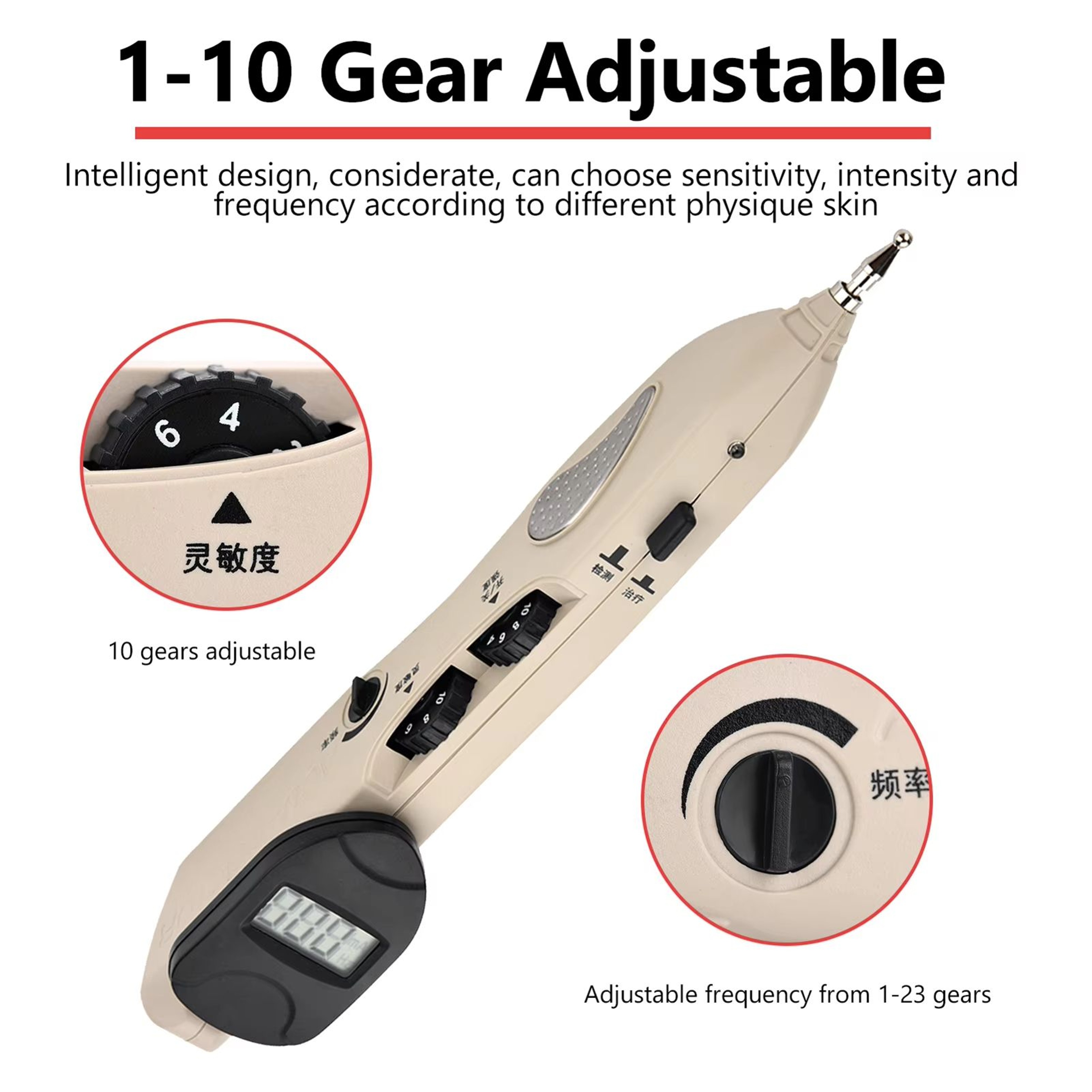 Electronic Acupuncture Pen Meridian Energy Pen With 10 Point Detector For Pain Relief And Muscle St 1