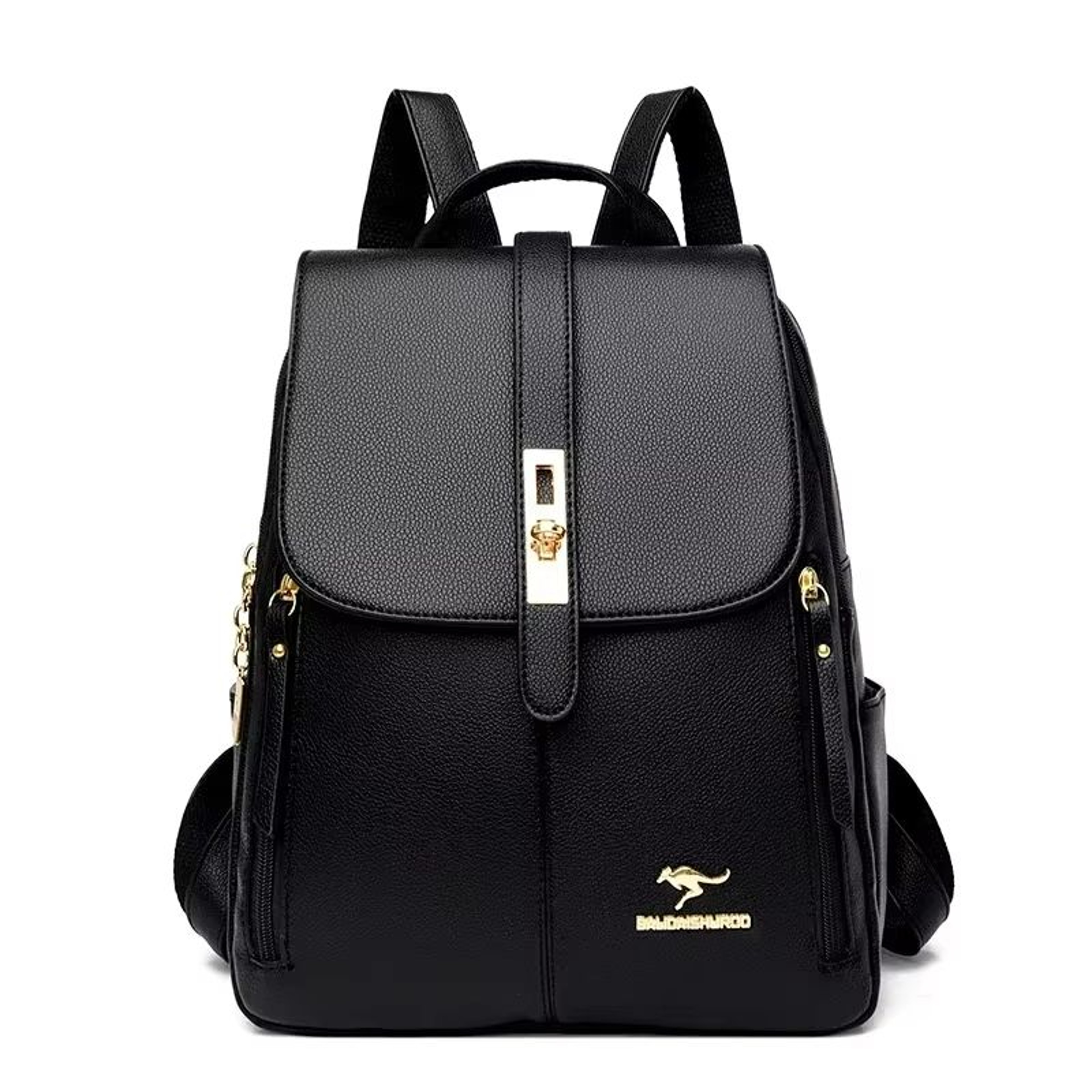 Womens Large Capacity Leather Backpack  Vintage Travel  School Rucksack 6
