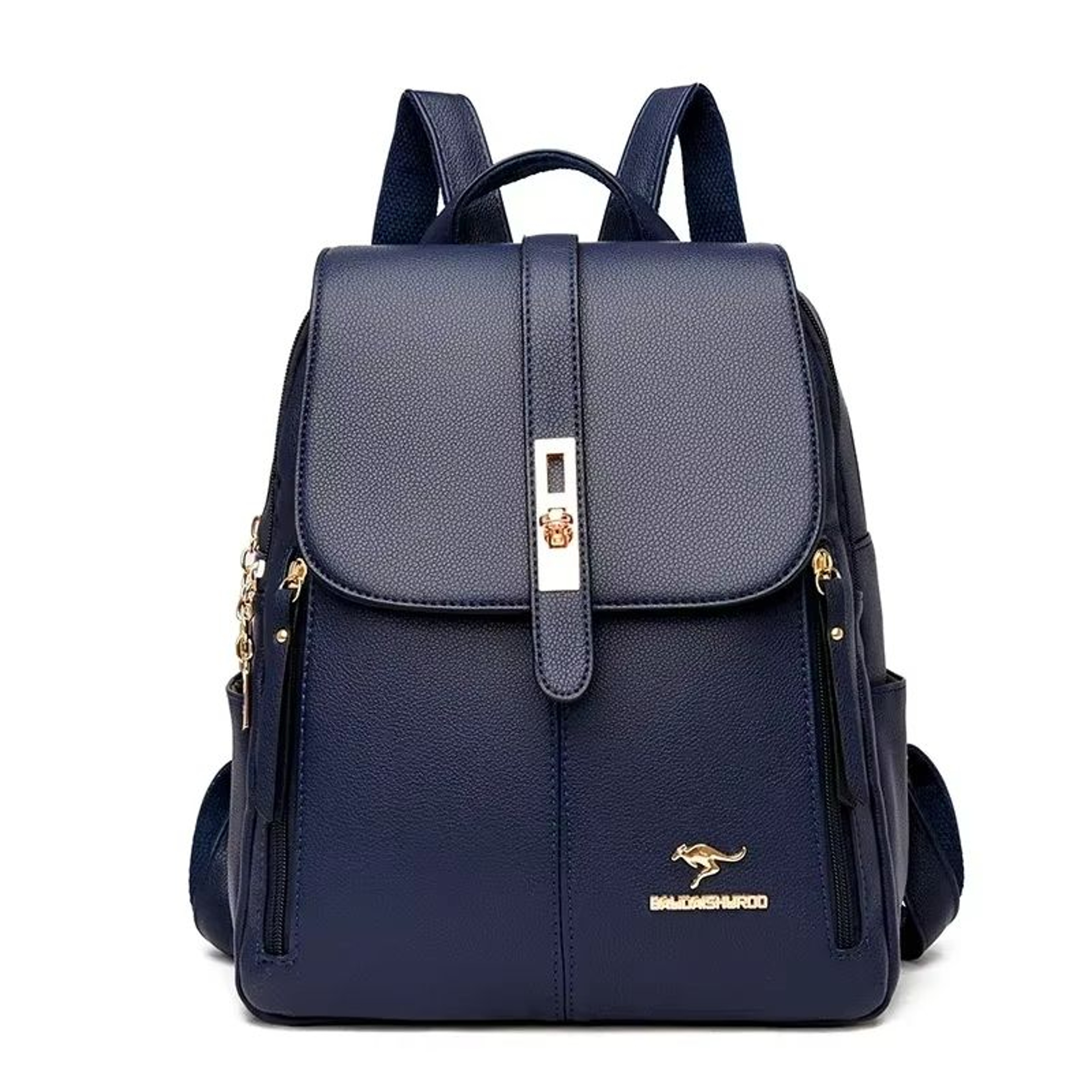 Womens Large Capacity Leather Backpack  Vintage Travel  School Rucksack 7