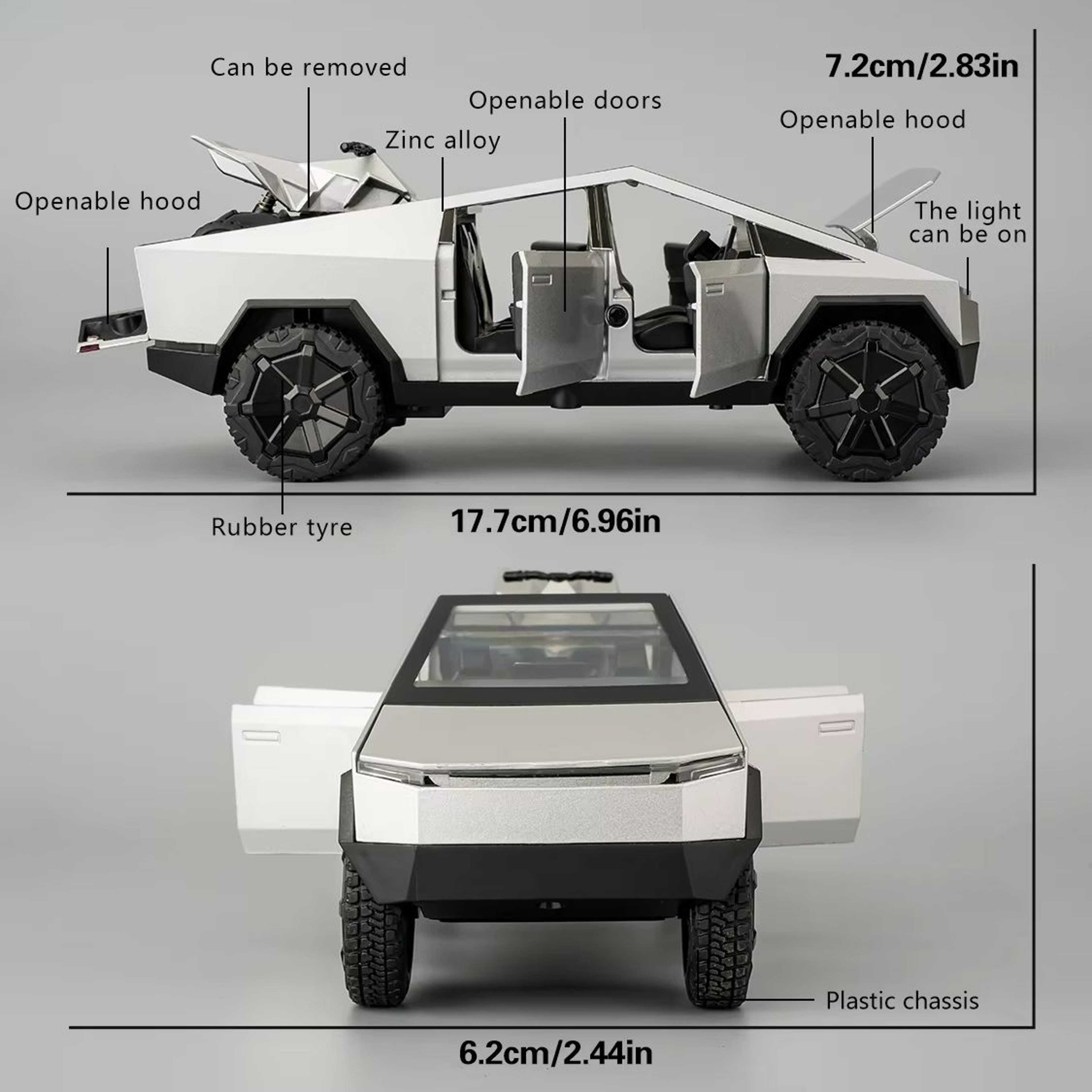 Pickup Truck Toy Car 1 Is To 32 Scale Die Cast Model With Lights Sound Pull Back 1