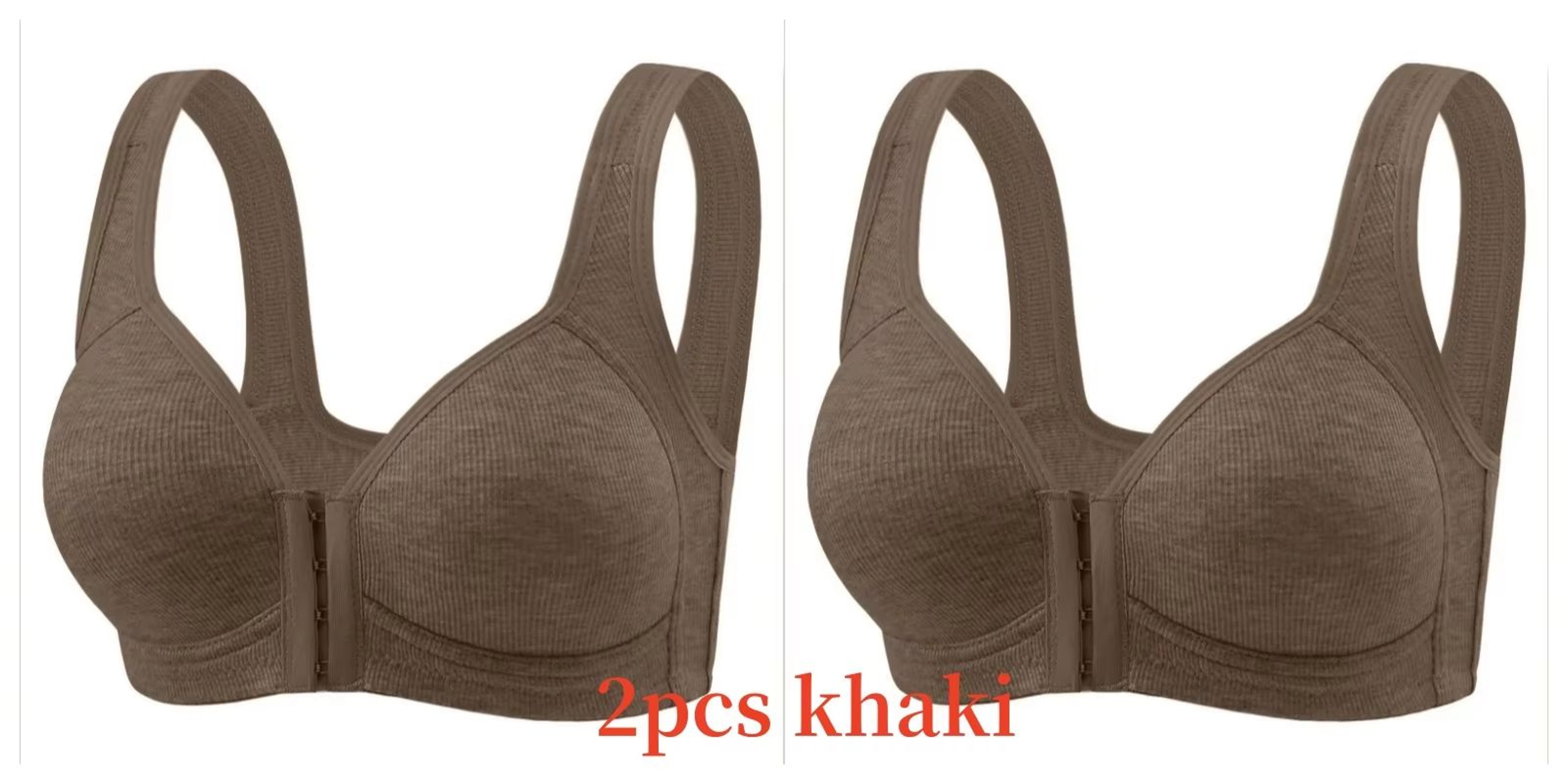 WireFree Front Closure Bra  WomenS Full Coverage Comfort Bra With Fixed Cups For Everyday Support 11