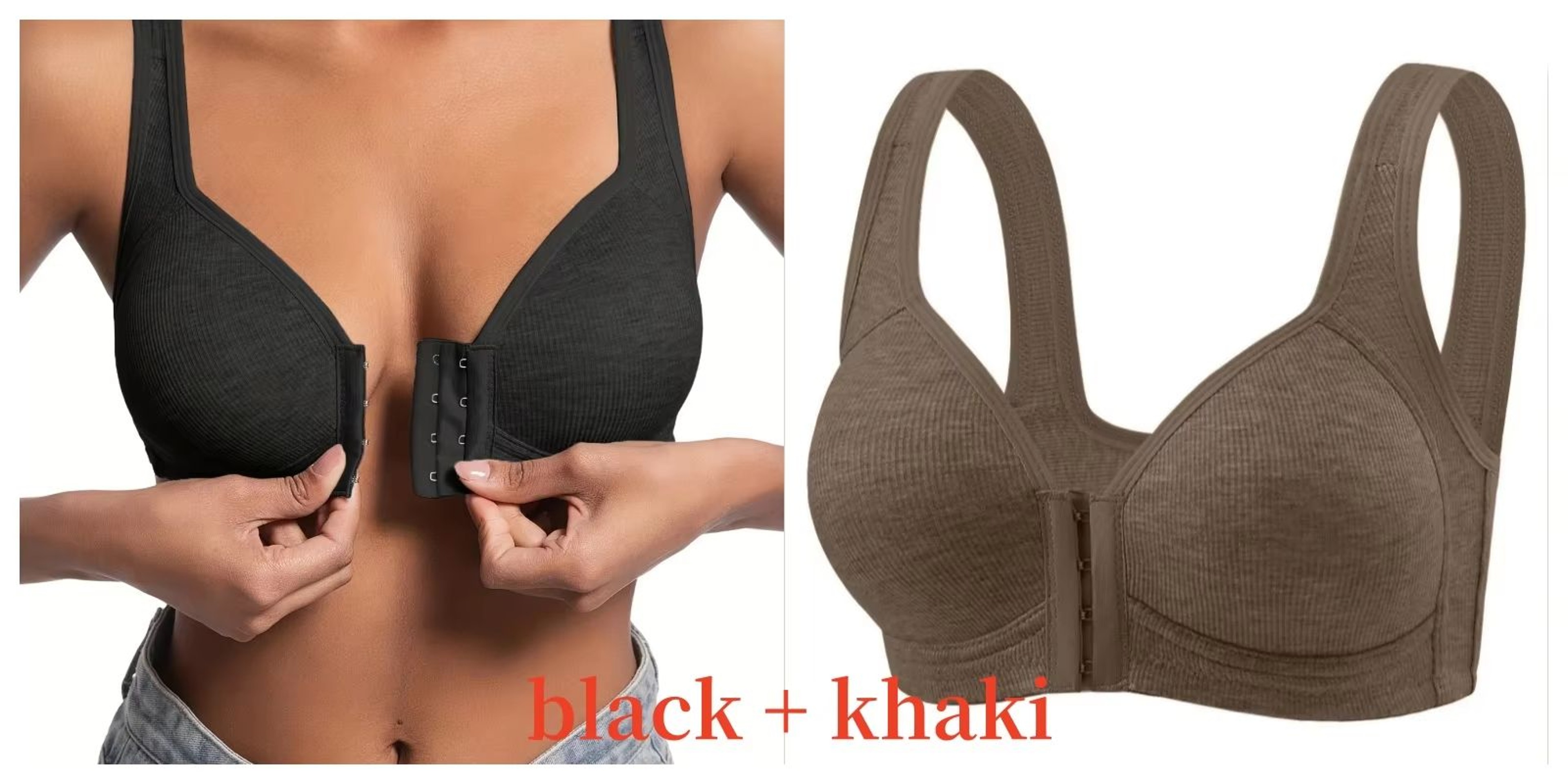 WireFree Front Closure Bra  WomenS Full Coverage Comfort Bra With Fixed Cups For Everyday Support 22