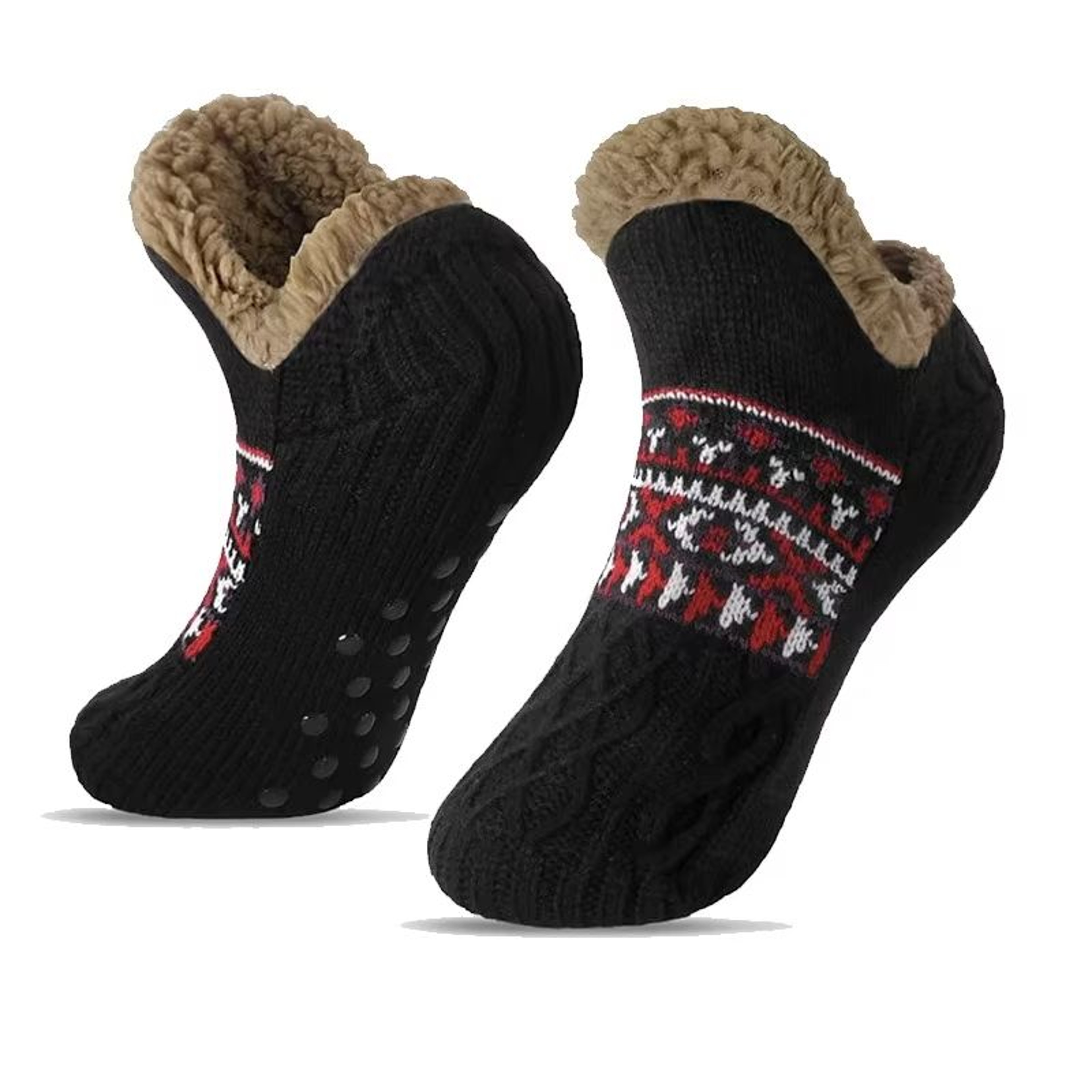 Cozy Thermal Non Slip Floor Socks  Warm Cotton Fuzzy Slippers For Women  Men 8