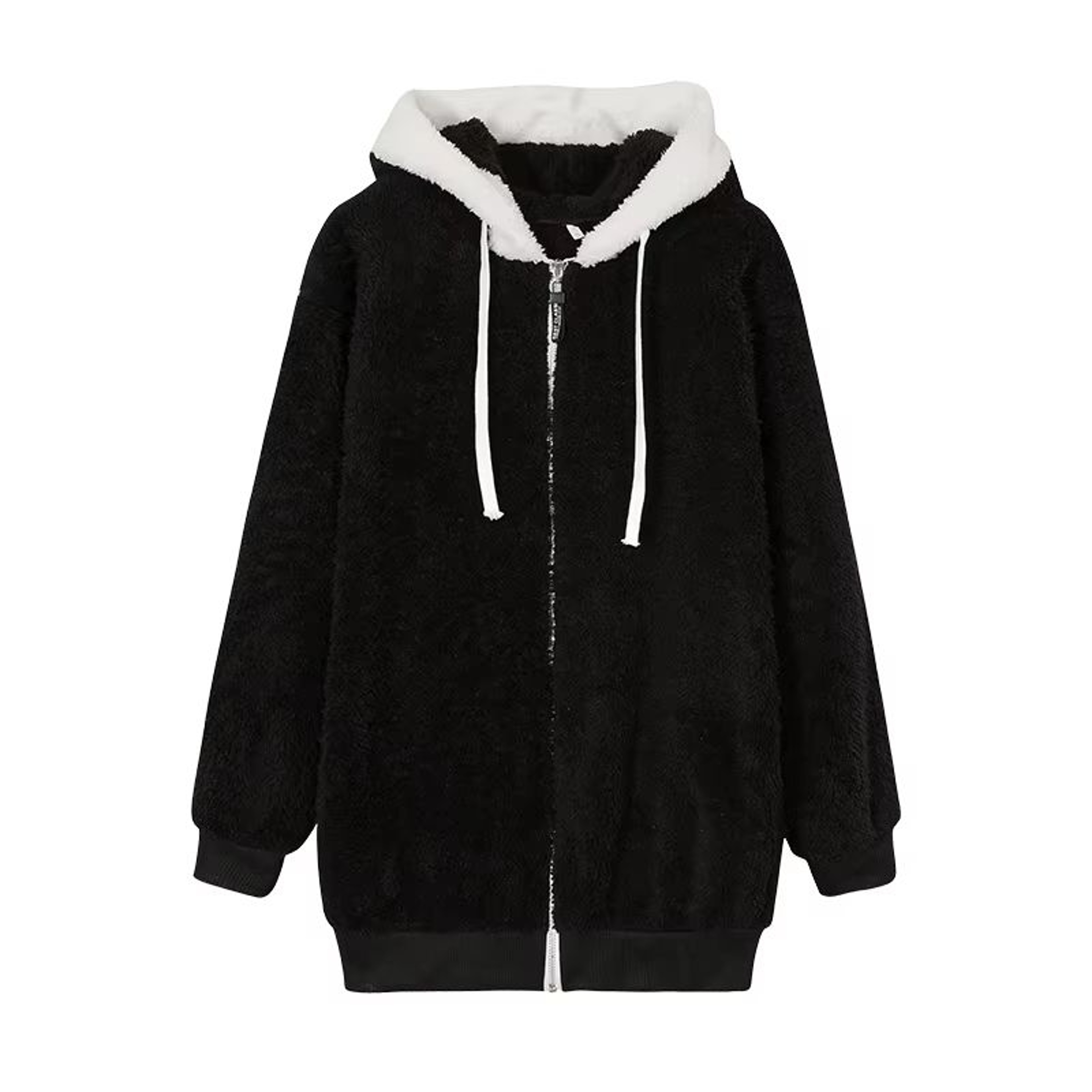 HugSoft Oversized Plush Hooded Jacket  Cozy ZipUp Fleece Coat 6