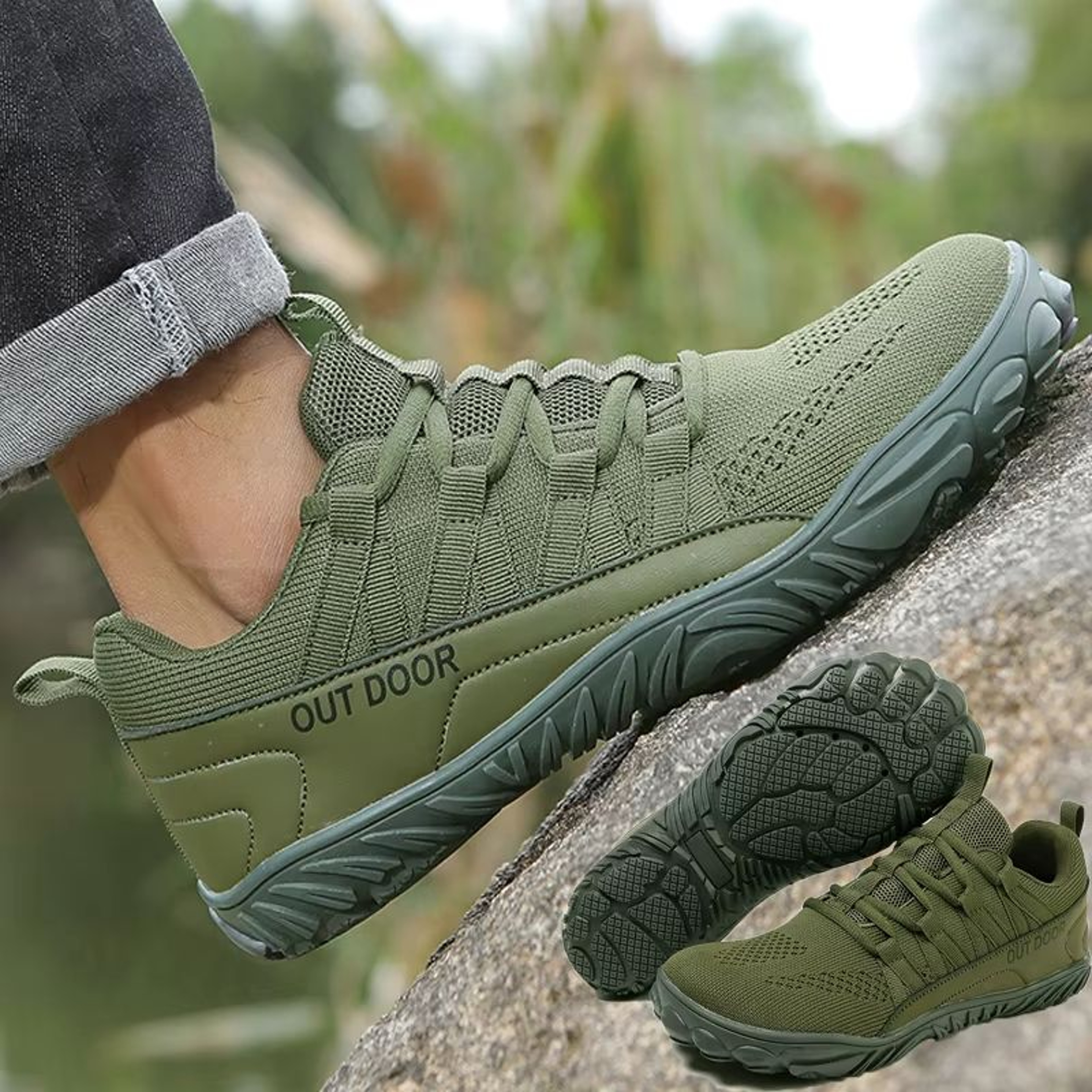 Wide Fit Barefoot Hiking Shoes  Plus Size Outdoor Sports And Casual Fitness Shoes 0