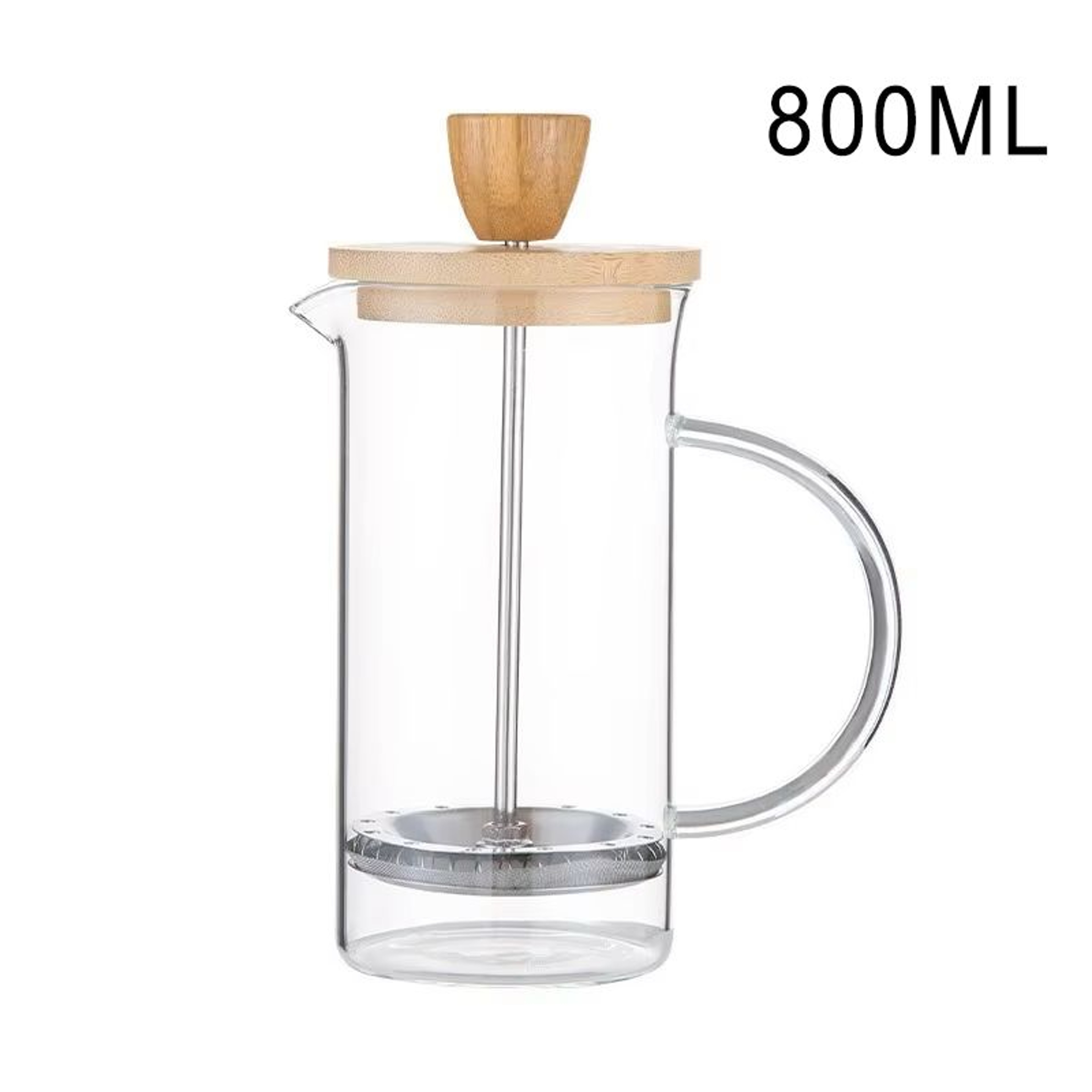 Premium Borosilicate Glass French Press Coffee Maker With Stainless Steel Filter  MultiUse For Coff 12