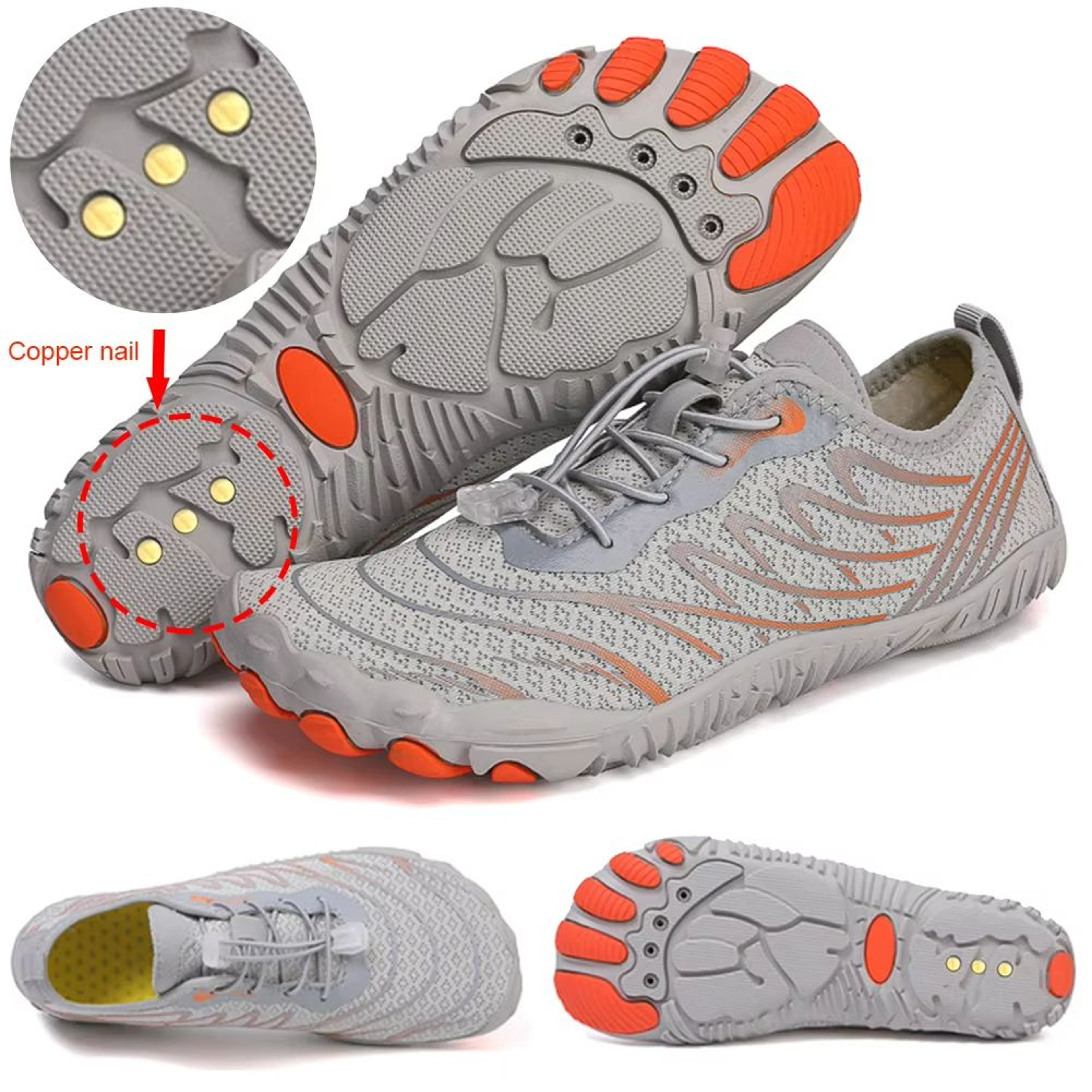GroundFlow Copper Grounding Shoes  Lightweight Barefoot Water Shoes For Men  Women 0