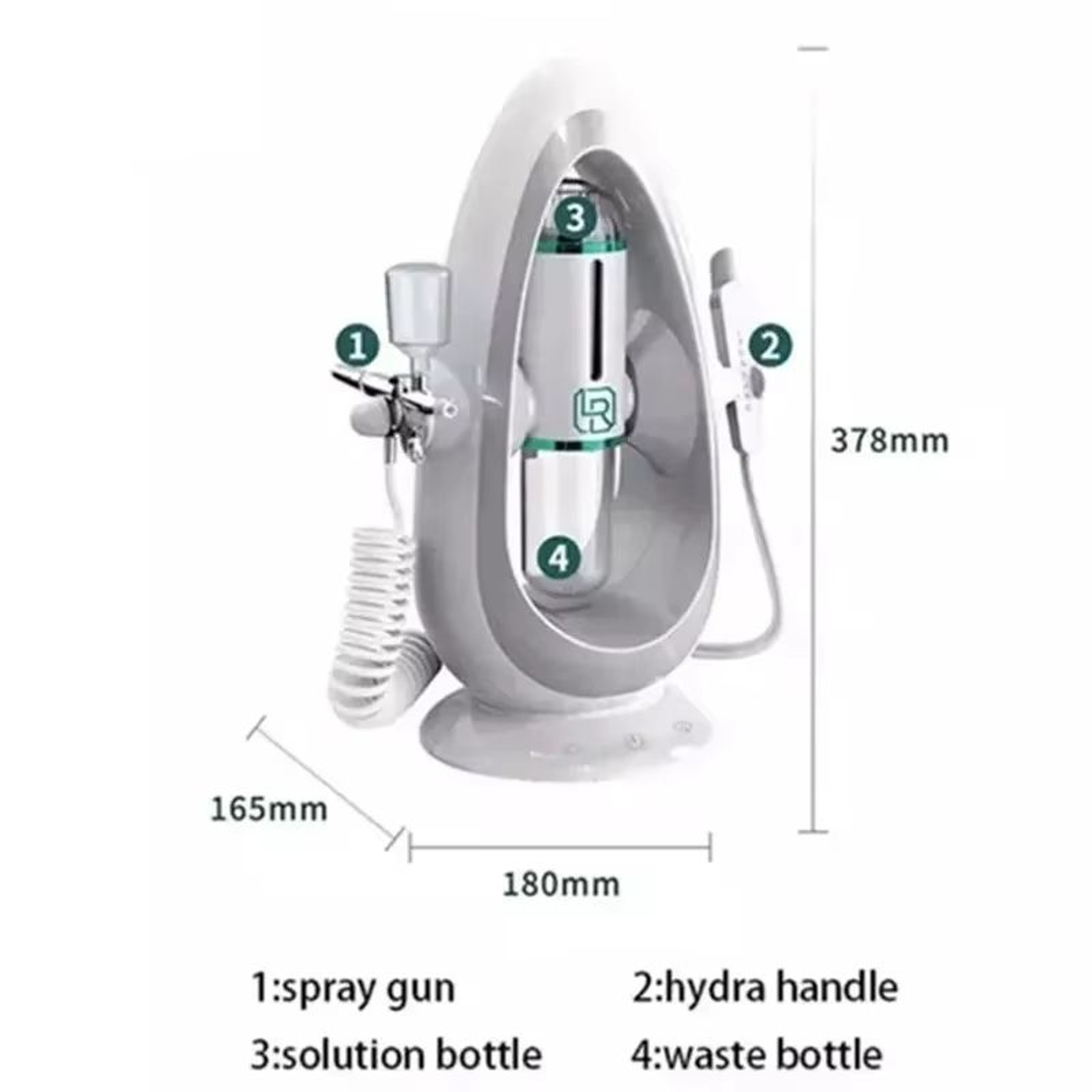 Hydra Dermabrasion Facial Device  Blackhead Remover  Oxygen Bubble Skin Cleaner 4
