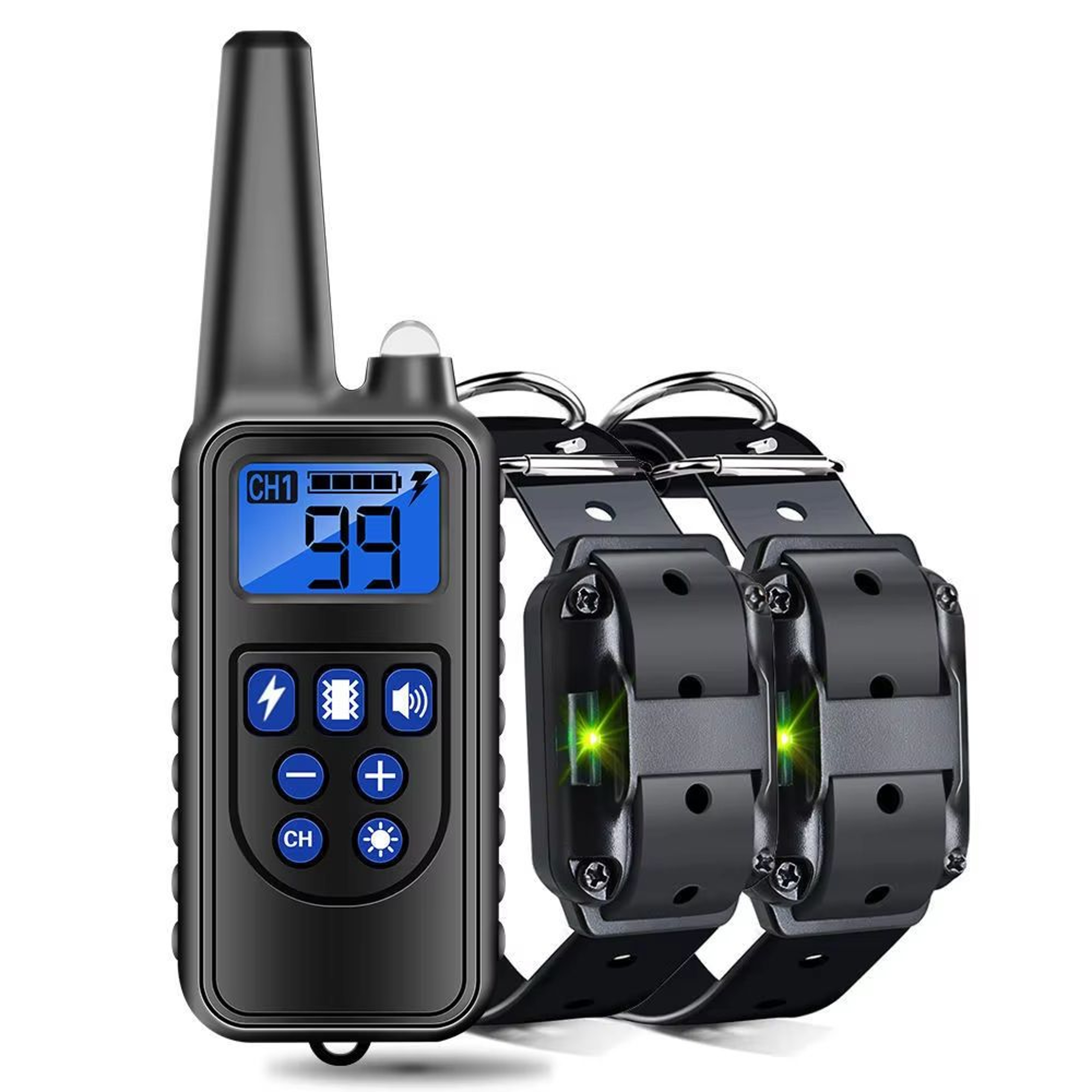 Rechargeable Dog Training Collar With Vibration Shock And AntiBark Control 10