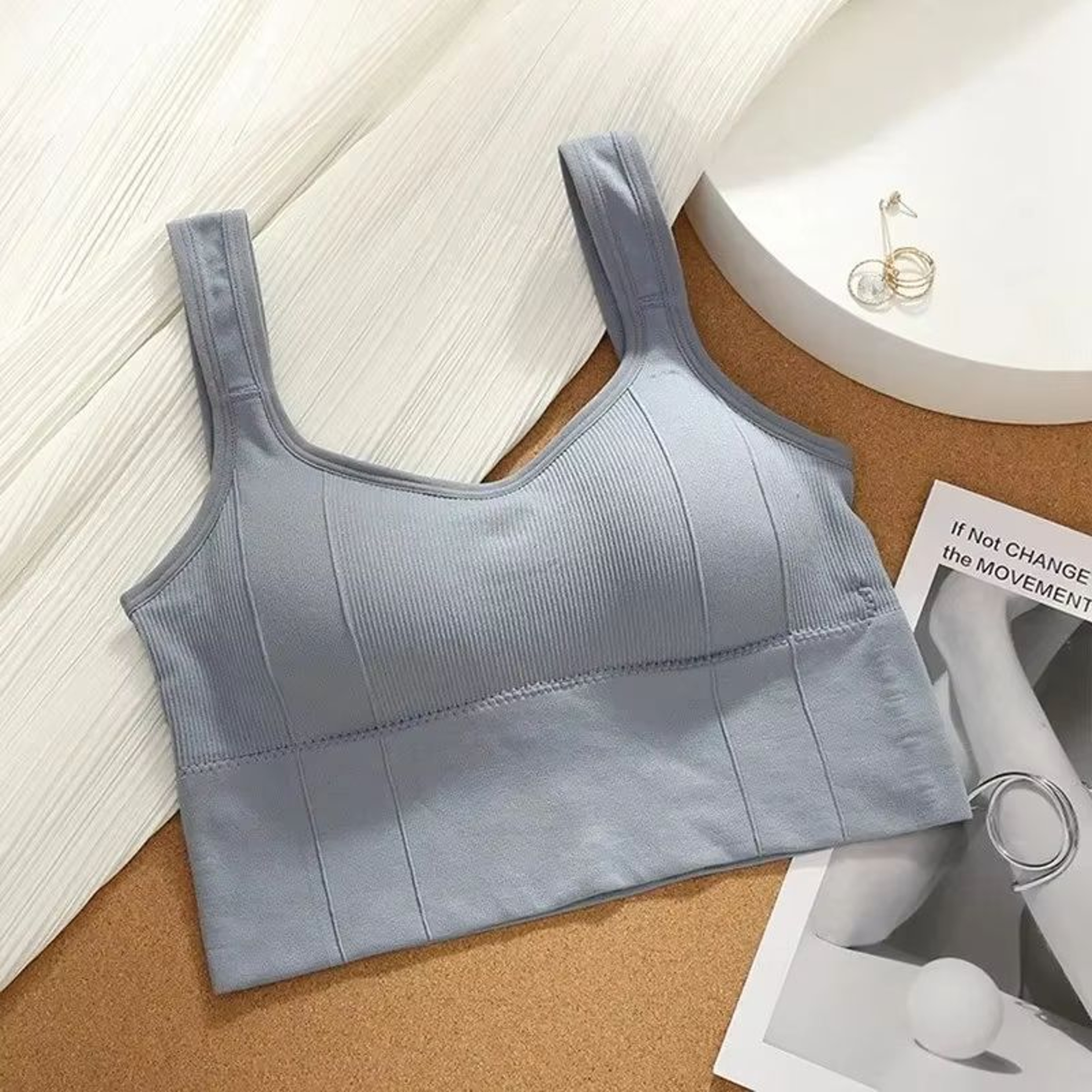 Seamless Push Up Sports Bra  Breathable AntiSweat Yoga Bra For Women Shockproof Workout Crop Top 7