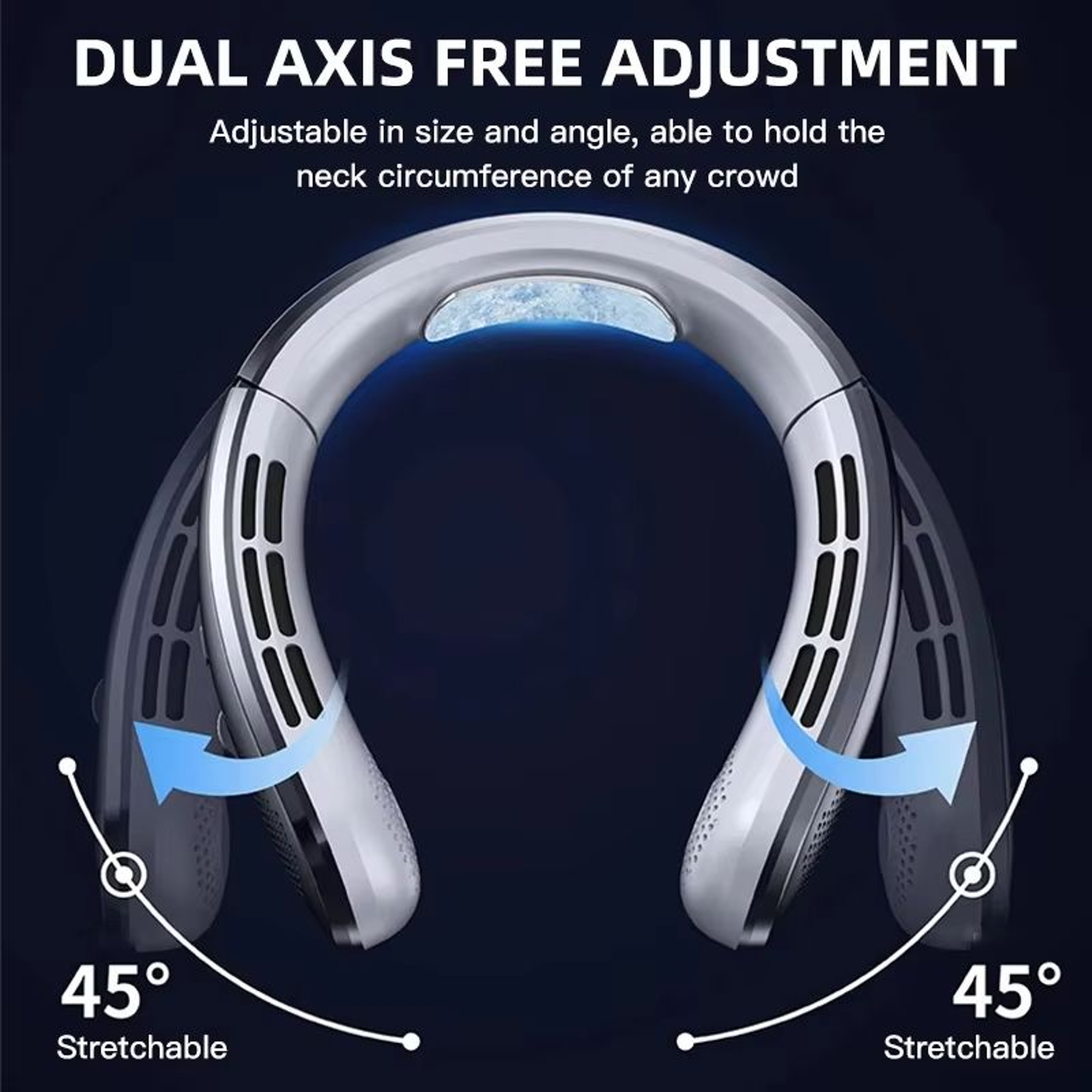 Xiaomi 8000mAh Portable Neck Fan  Bladeless USB Rechargeable Hanging Fan With LED Display 2